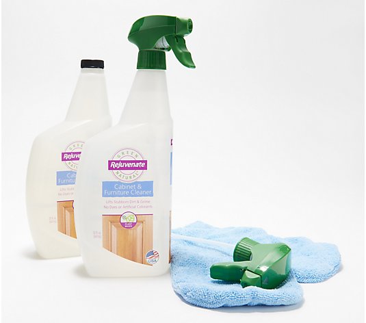 Rejuvenate Green Natural Cabinet & Wood Cleaners with Applicator Mitt