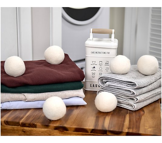 Grand Fusion Set of 6 Reuseable Laundry Wool Dryer Balls