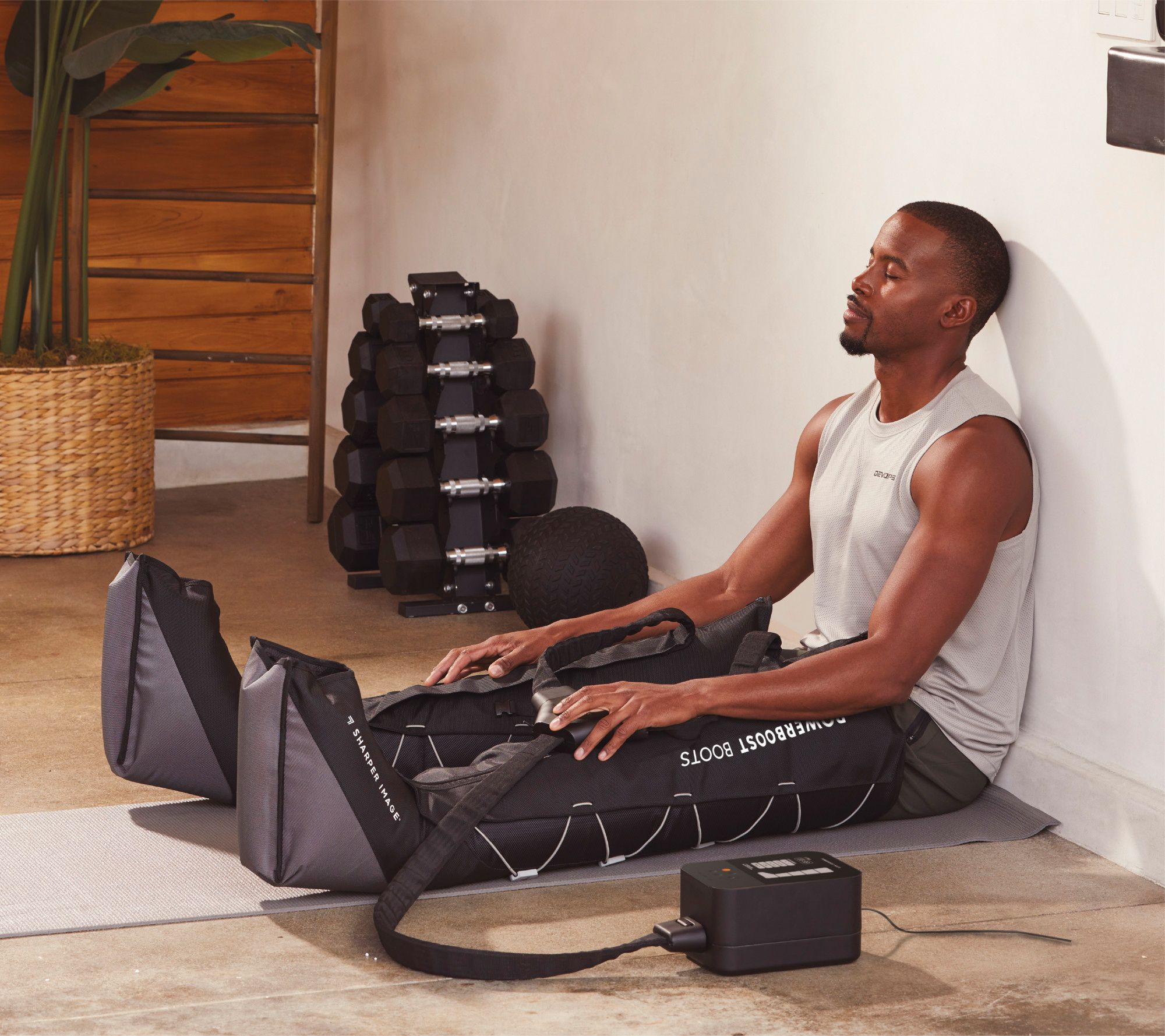 Sharper Image Powerboost Air Compression Leg Massager - QVC.com