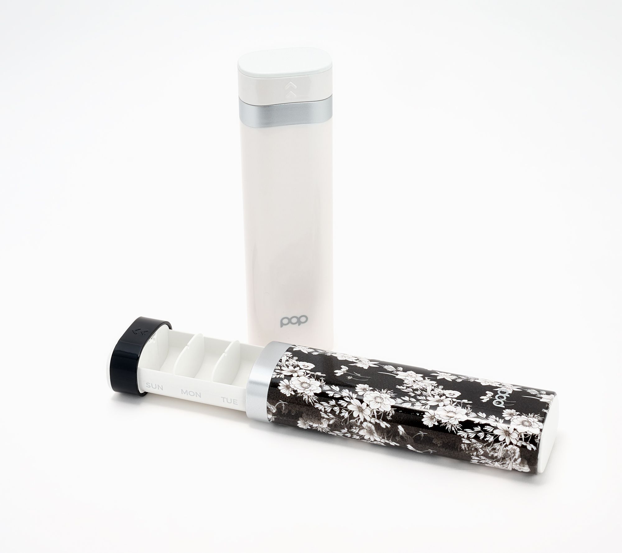Pop Sonic Set of 2 Compact Weekly Travel Pill Organizer