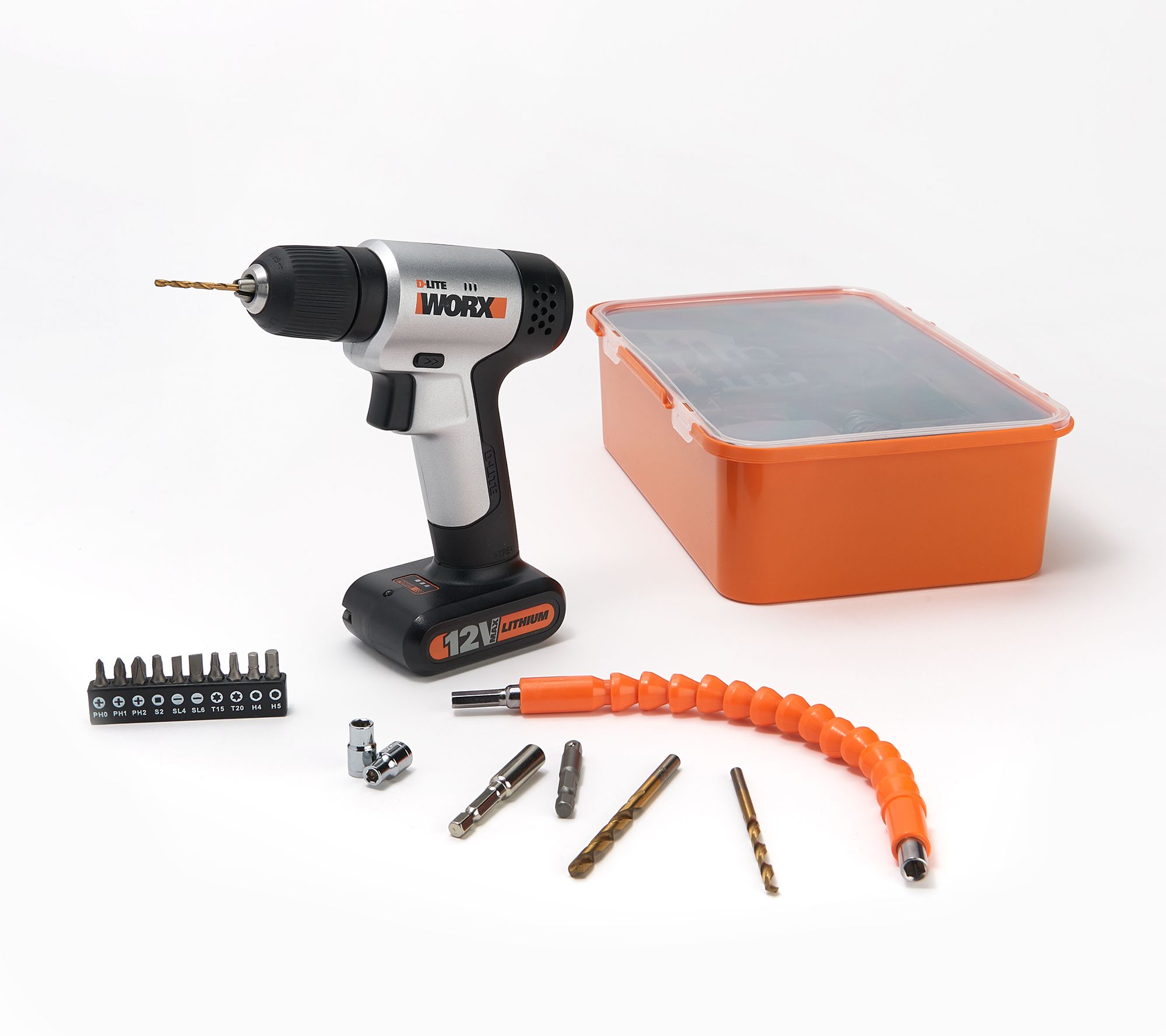 posibilidad Gimnasta emoción Worx 12V 2-in-1 Dual Function Drill & Driver with Boxed Project Kit -  QVC.com