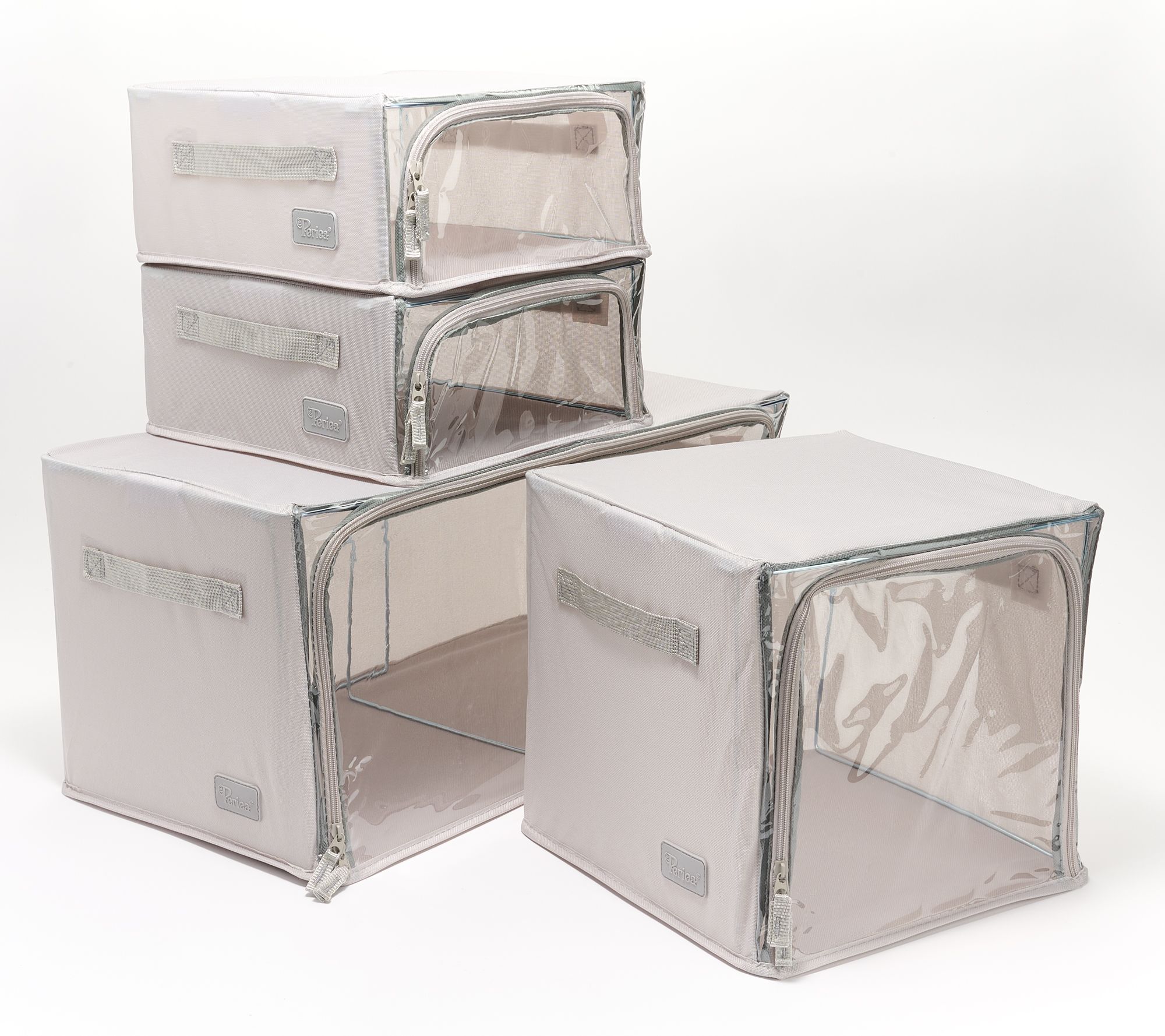 Periea S/3 Collapsible Small, Medium and Large Storage Boxes 