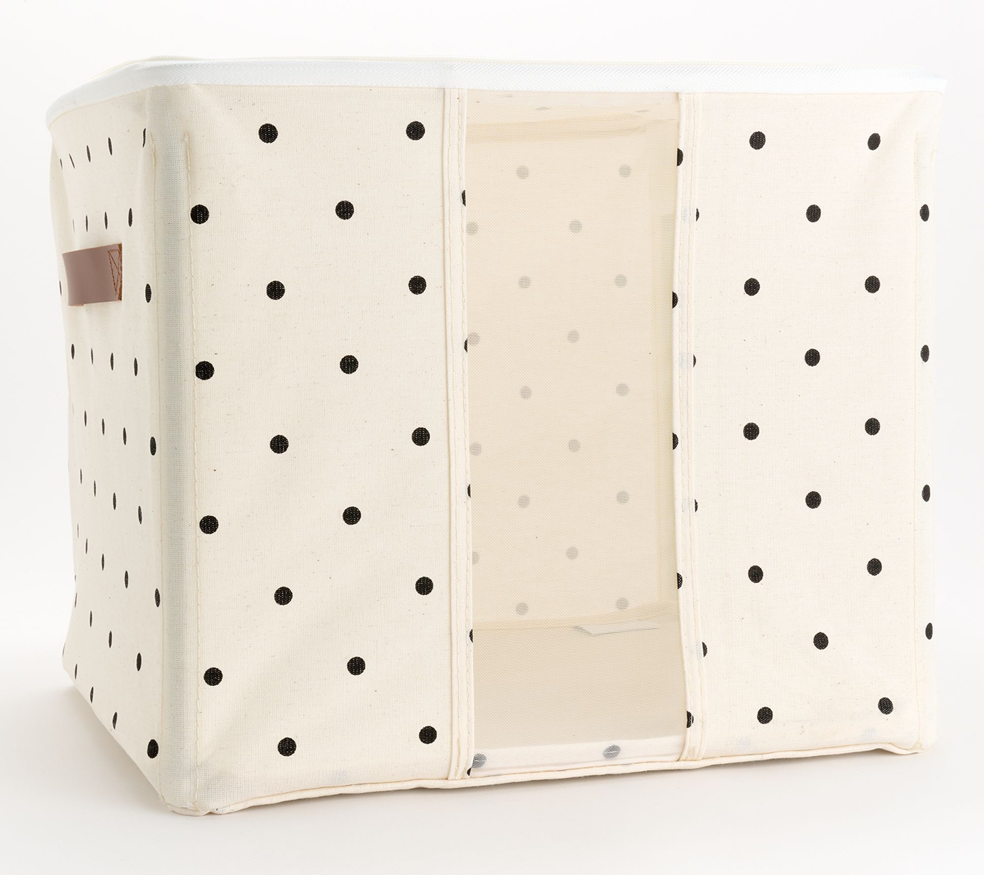 "As Is" c e l l a Set/2 15" x 13" Storage Bins w/ Zipper Closure