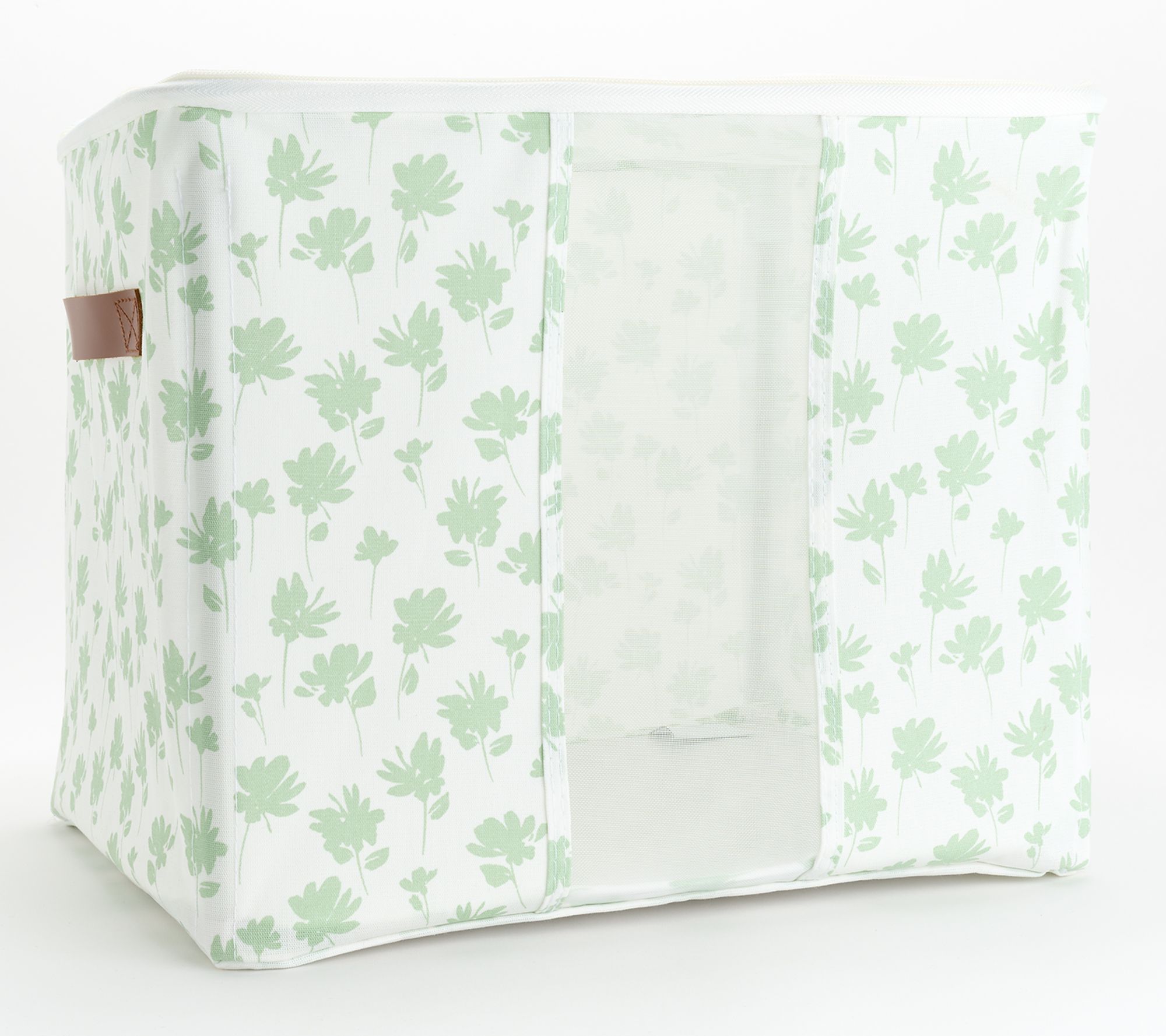 "As Is" c e l l a Set/2 15" x 13" Storage Bins w/ Zipper Closure