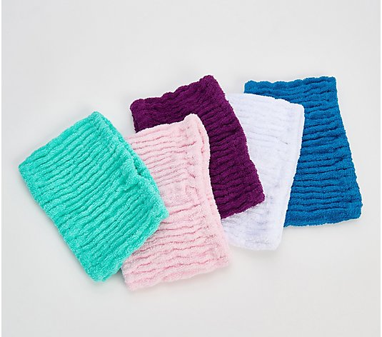 Set of 5 Solid Color 100% Cotton Turbie Hair Bands