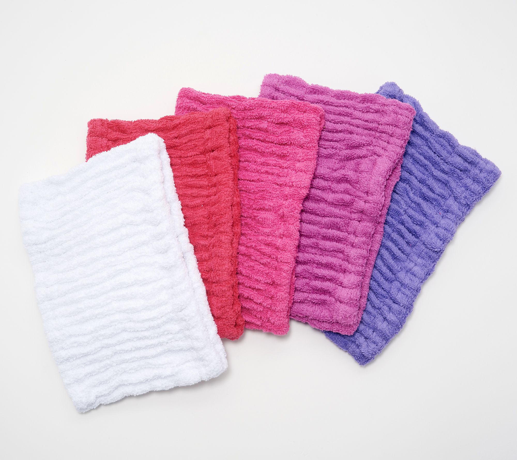 Turbie Twist Set of 5 Solid Color 100% Cotton Hair Bands