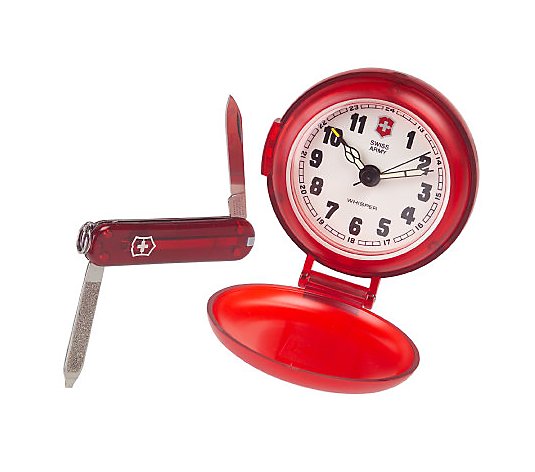 Swiss Army Travel Alarm Clock with Escort Tool by Victorinox