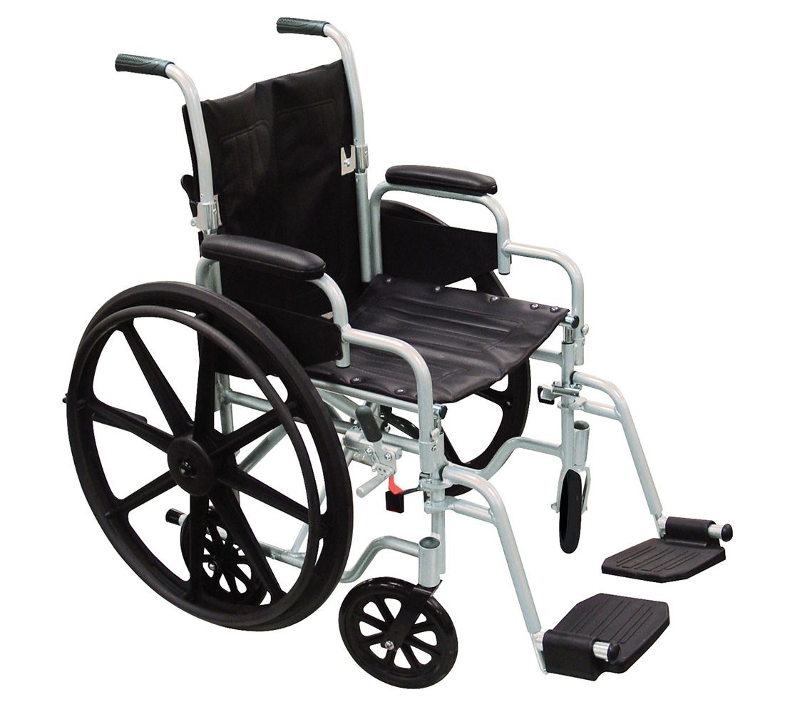 Drive Medical Poly Fly Light Weight Transport Chair - 18"