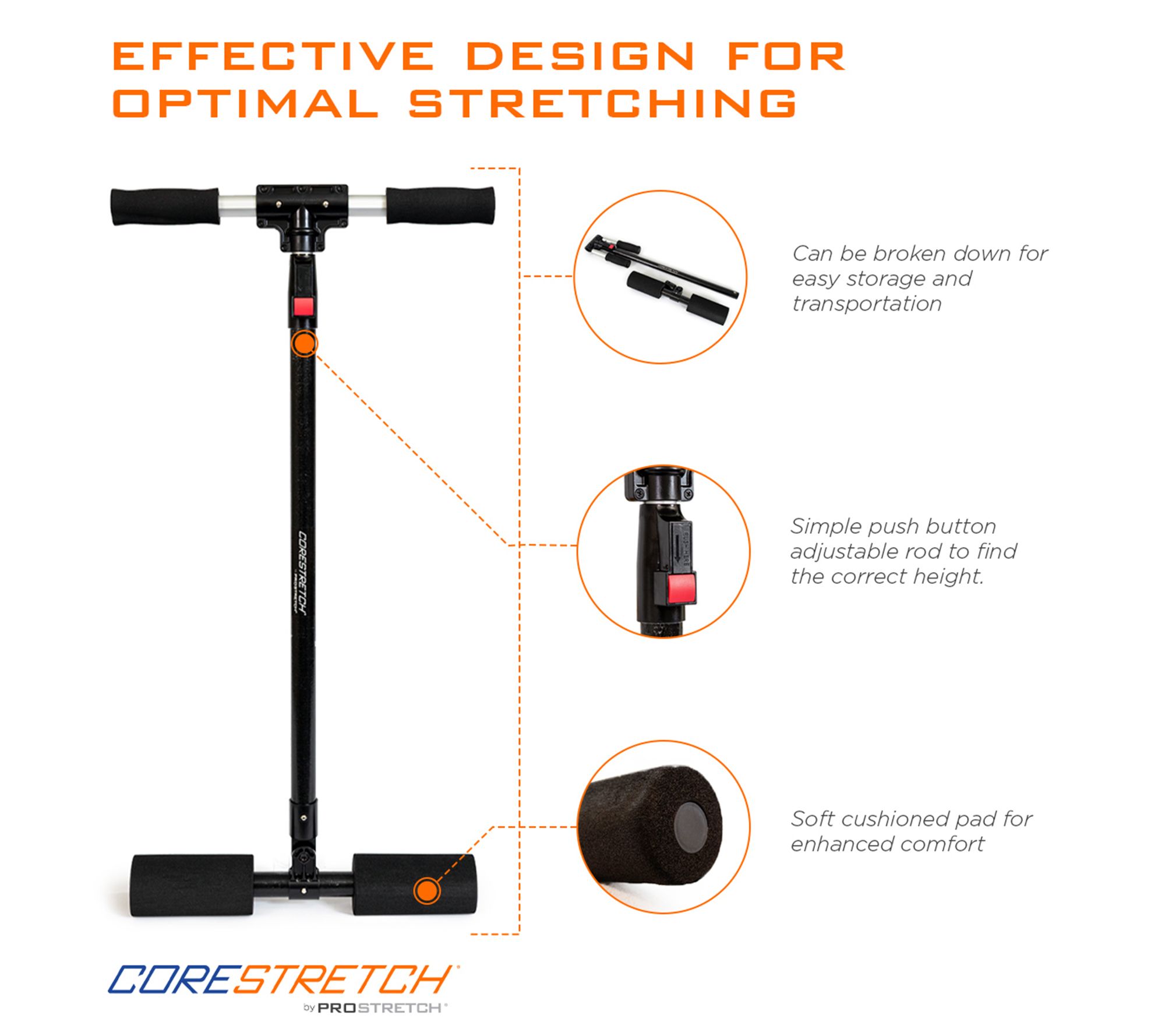 CoreStretch Adjustable Full Body Stretching Tool by Medi-Dyne