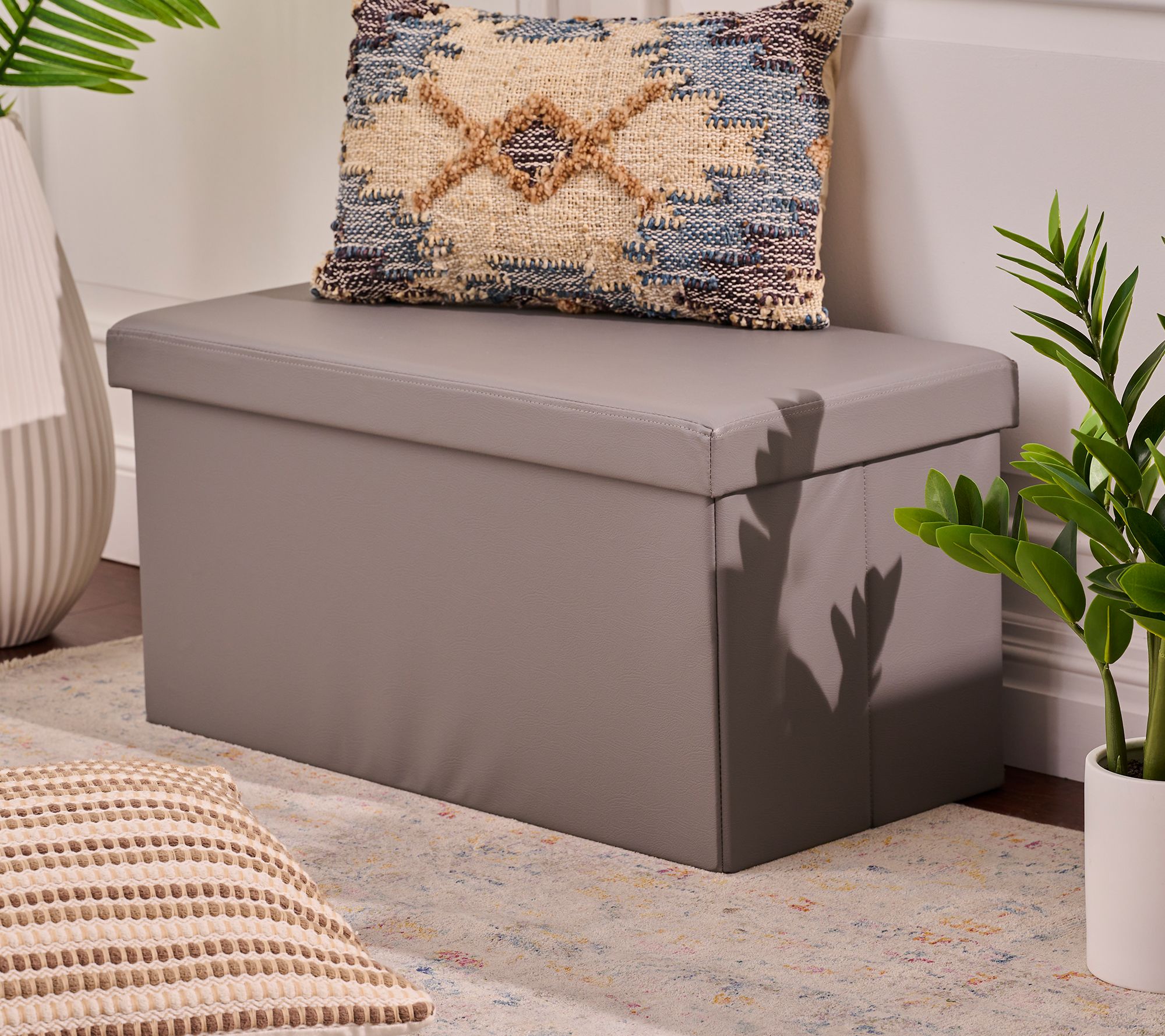 Fresh Home Elements 30" Collapsible Storage Bench