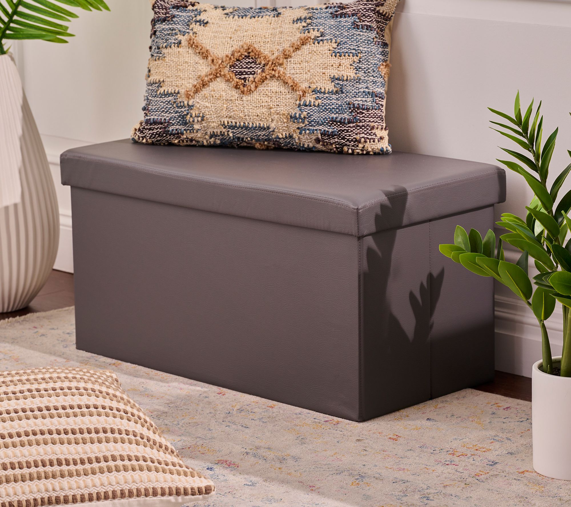 Fresh Home Elements 30" Collapsible Storage Bench