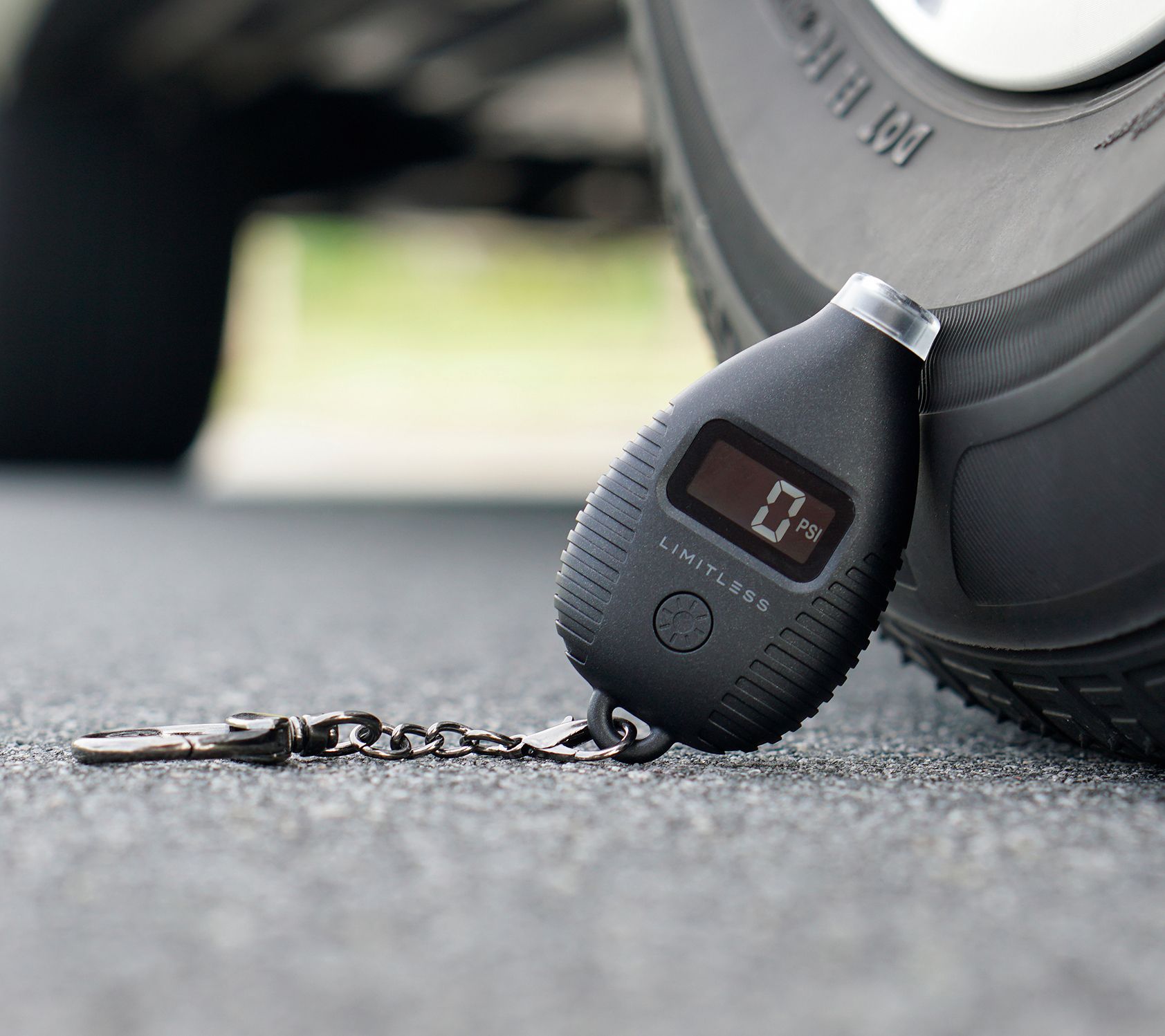 "As Is" Limitless Set of 2 Digital Talking Tire Pressure Gauges