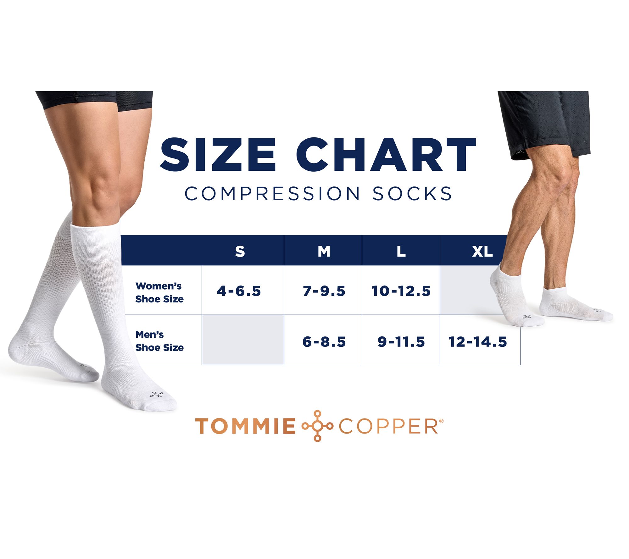 Tommie Copper S/6 Compression Over-the-Calf Socks with Ultraguard - QVC.com