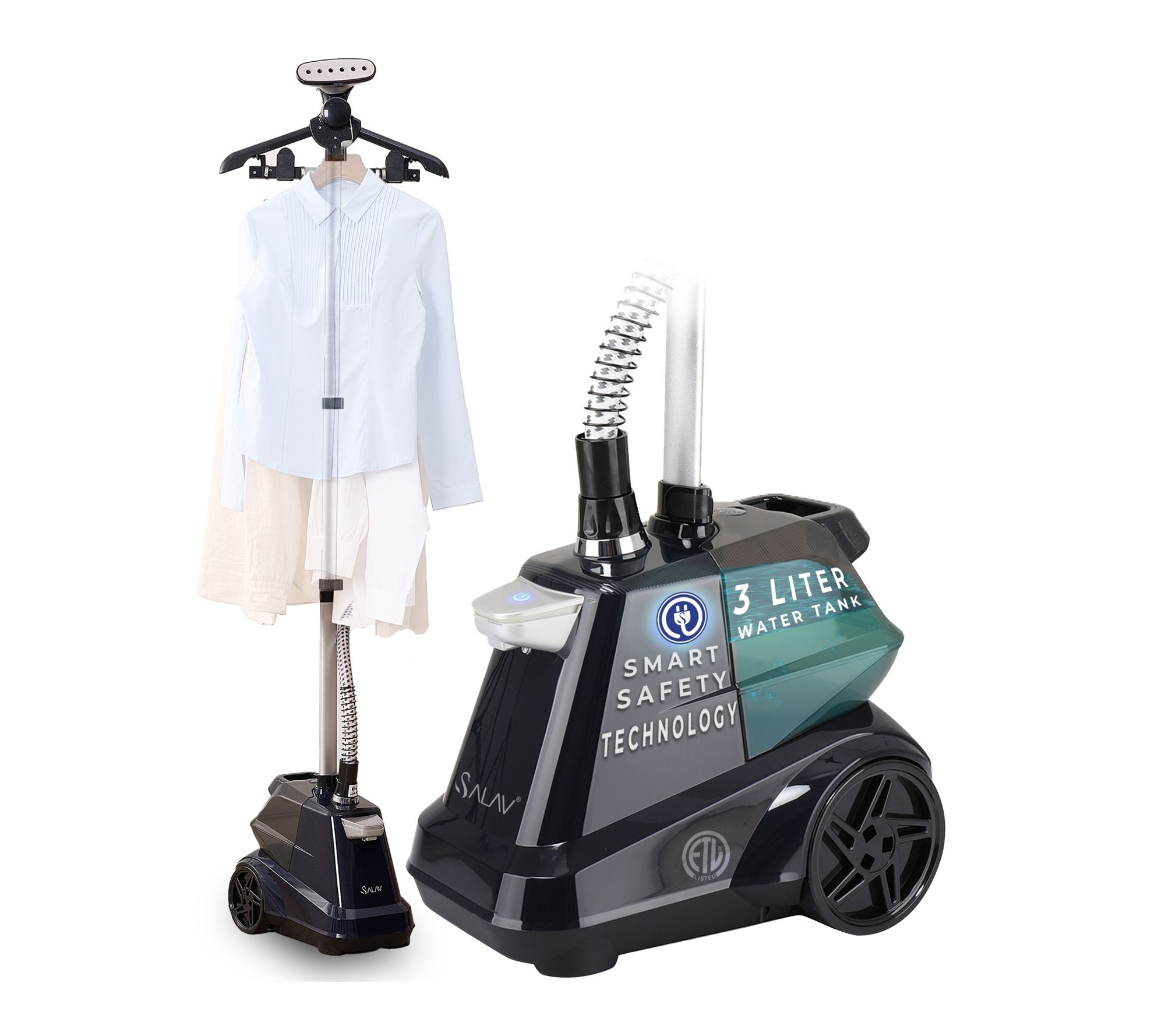SALAV Commercial-Grade Garment Steamer with Auto-off Safety