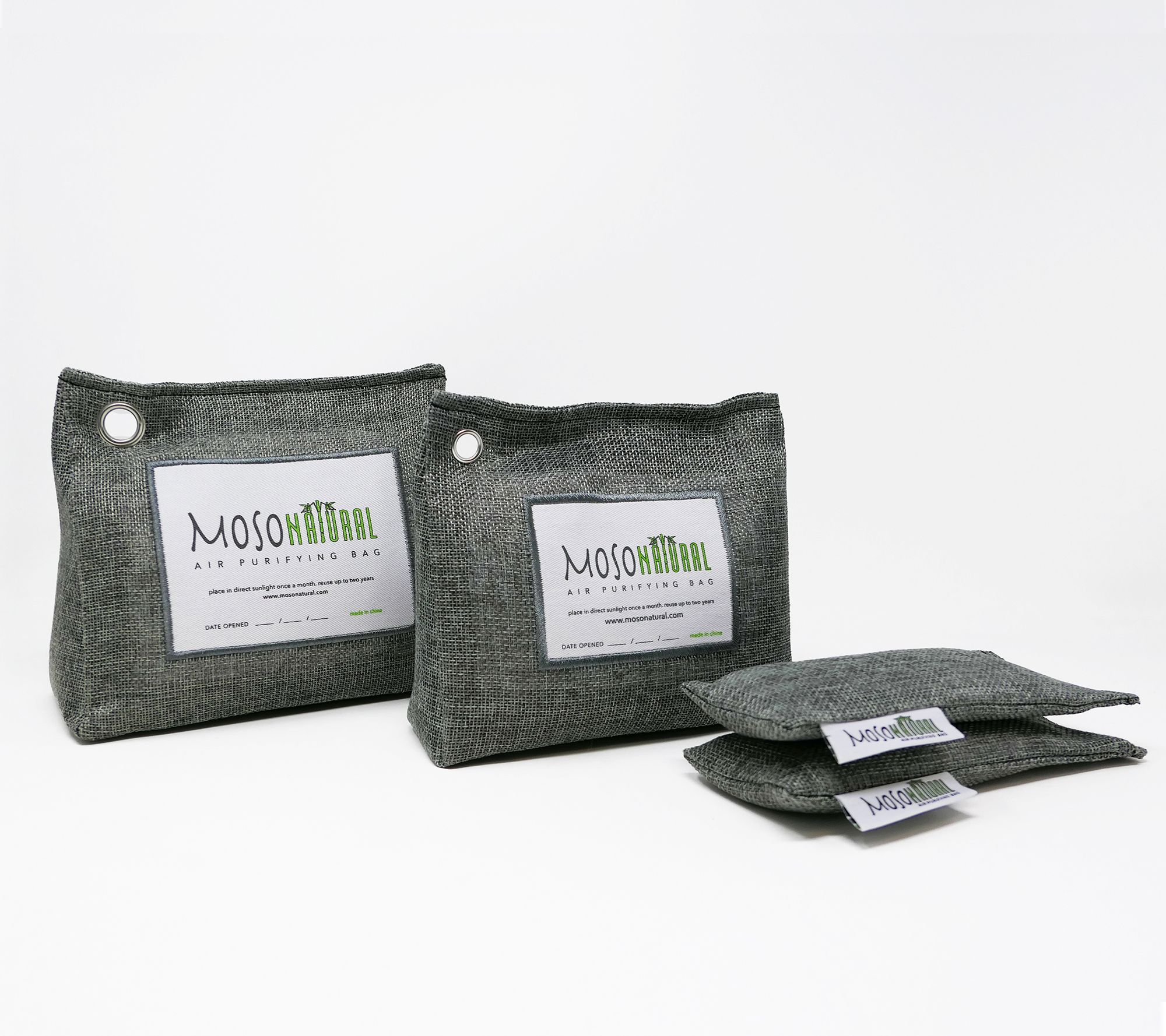 Moso Set of 4 Charcoal Odor-Absorbing Bags