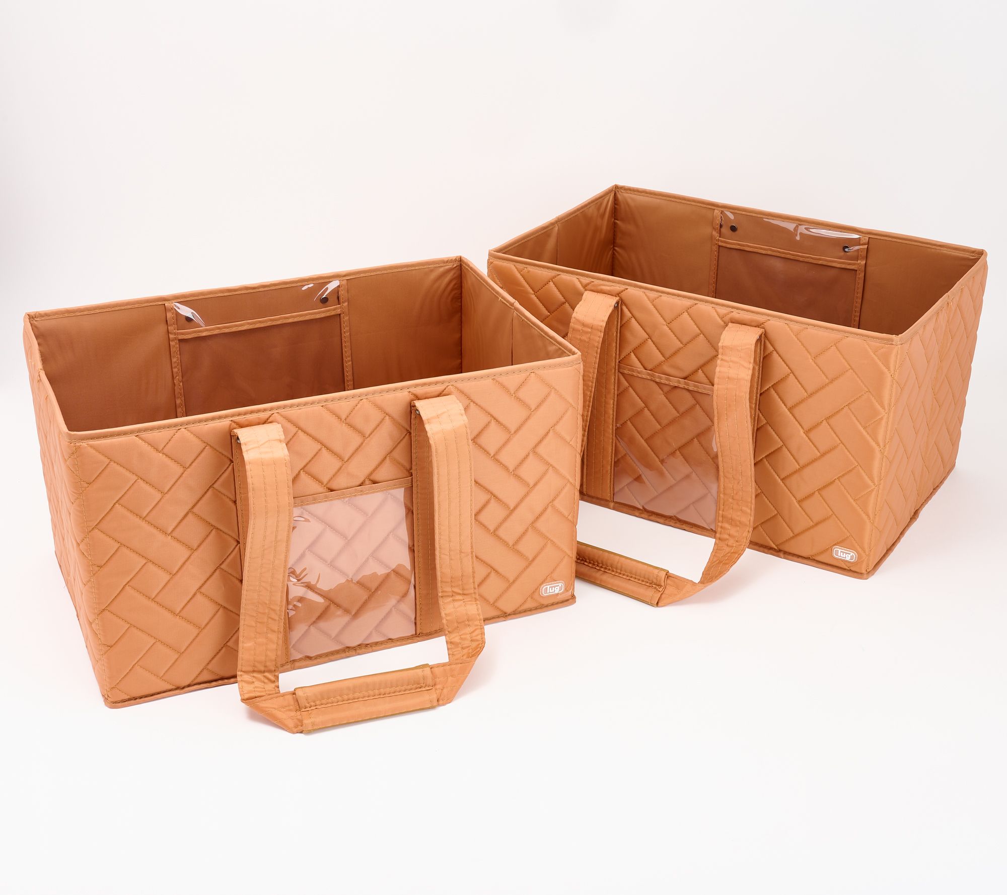 Lug Carryall Set of 2 Quilted Storage Totes - Gallop 2