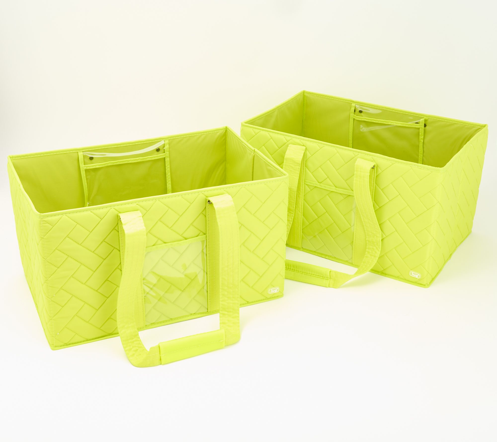 Lug Carryall Set of 2 Quilted Storage Totes - Gallop 2