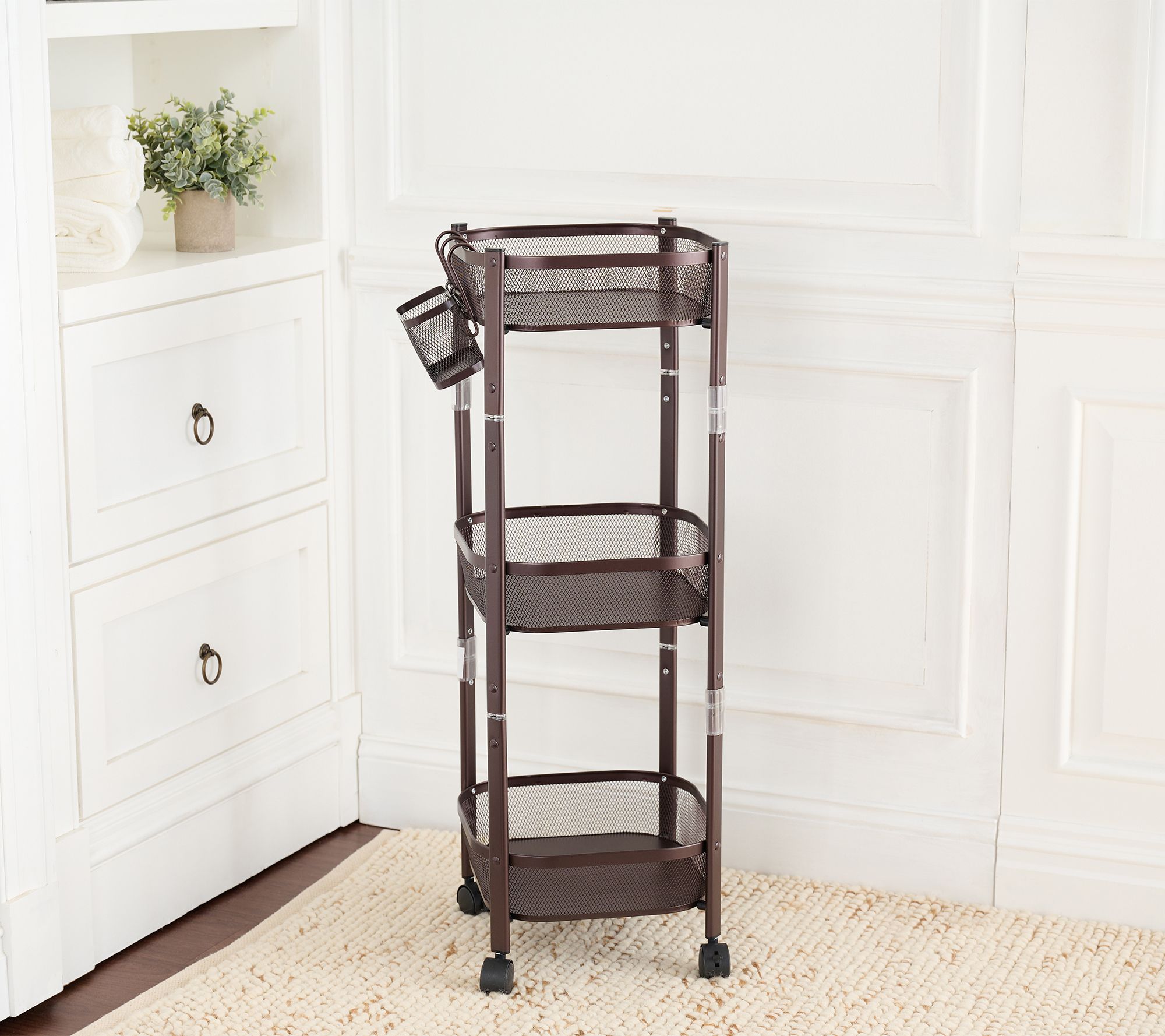 Tidy & Co. 3-Drawer Storage Cart on Wheels 