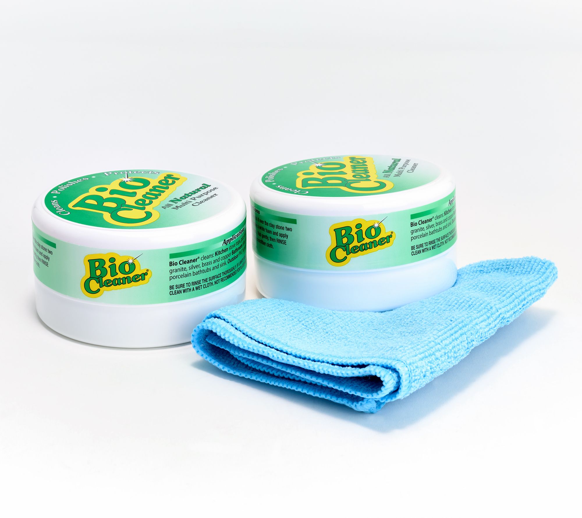 "As Is" Bio Cleaner Set of 2 Multipurpose Cleaning Clay with Cloth