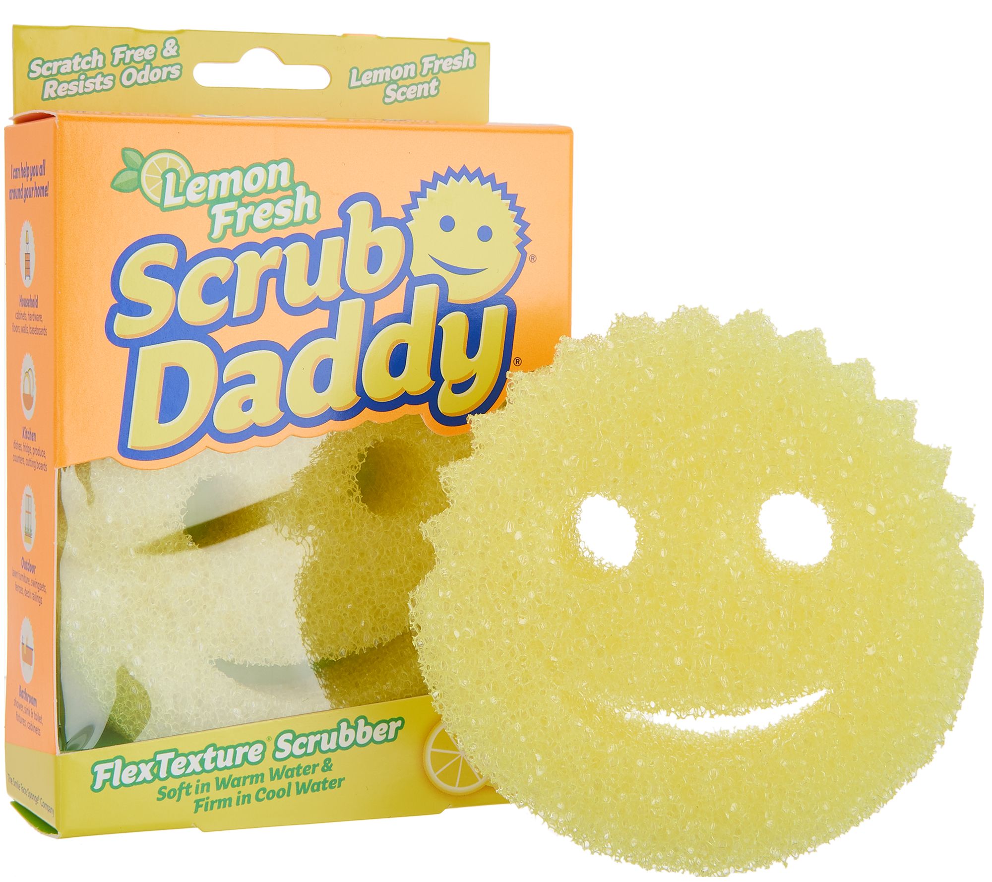 Scrub Daddy Non-Scratch Sponge Easy grip pack of 1 Yellow, Best Holiday Gift