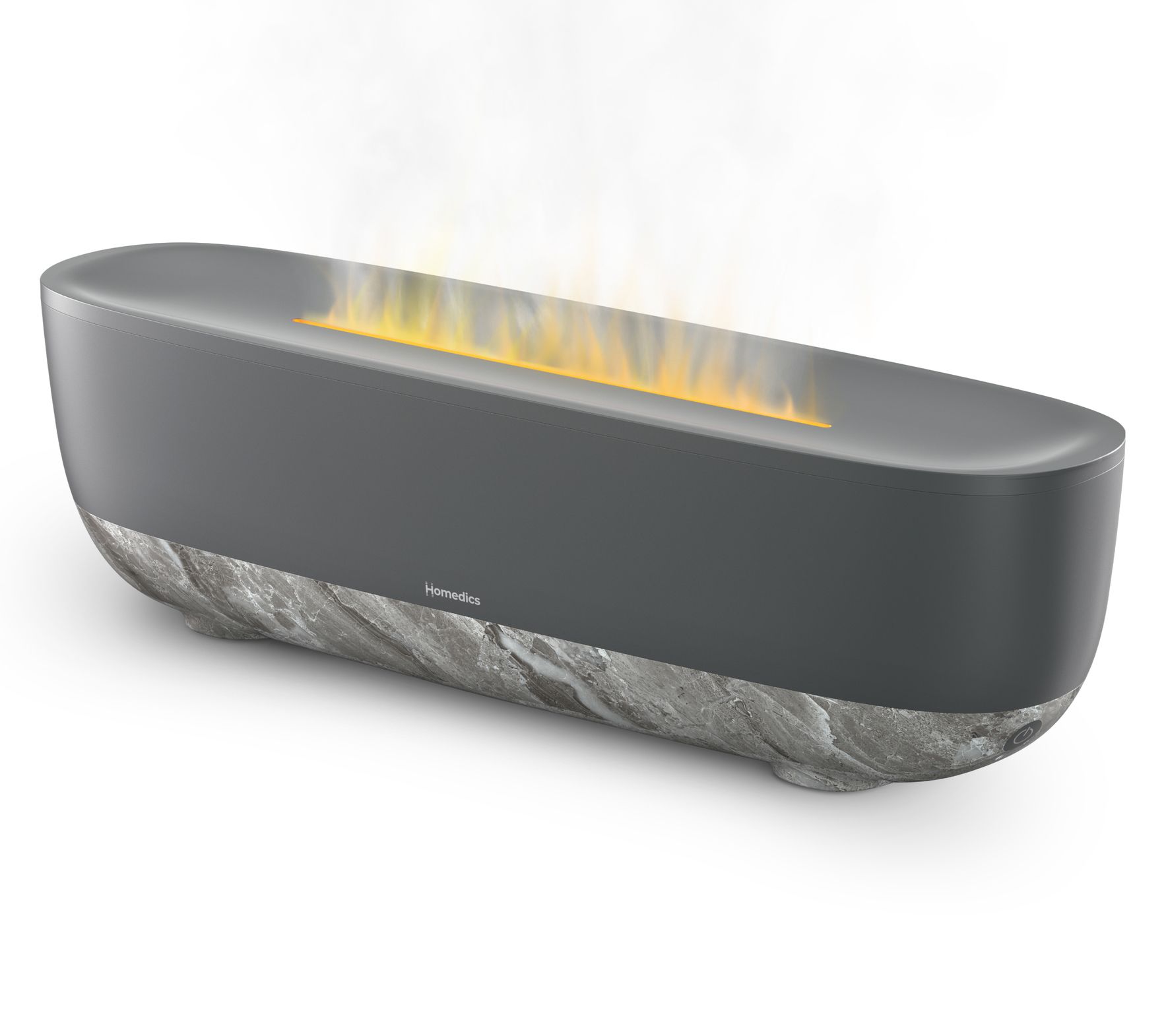 HoMedics Fireside Plus 0.47 Gal Top Fill Ultrasonic Humidifier