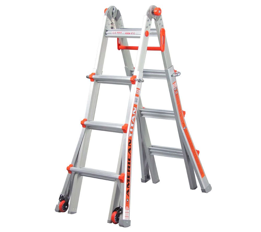 "As Is" Little Giant 18-in-1 15' Ladder w/Wheel Kit & Work Platform