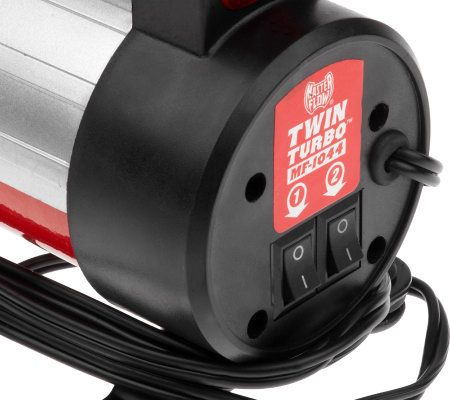 MasterFlow Twin Turbo Portable High Volume Air Compressor - QVC.com
