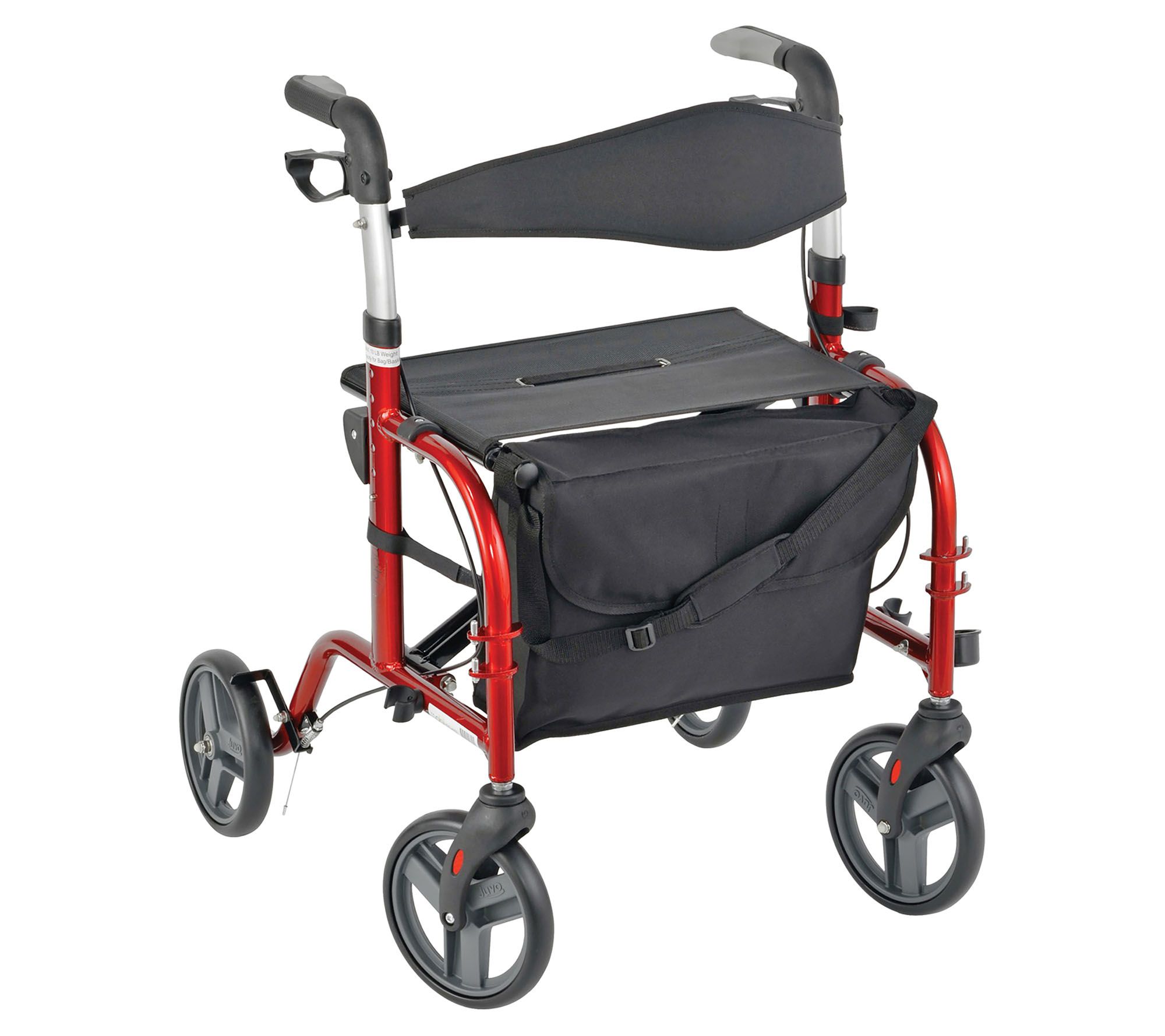 Juvo Products Comfort Series Premium Rollator-Transport Chair - QVC.com