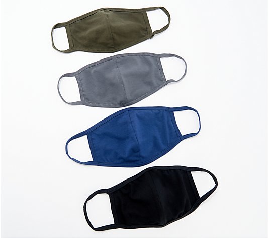 Zunie Set of 4 Adult Two Layer Face Coverings