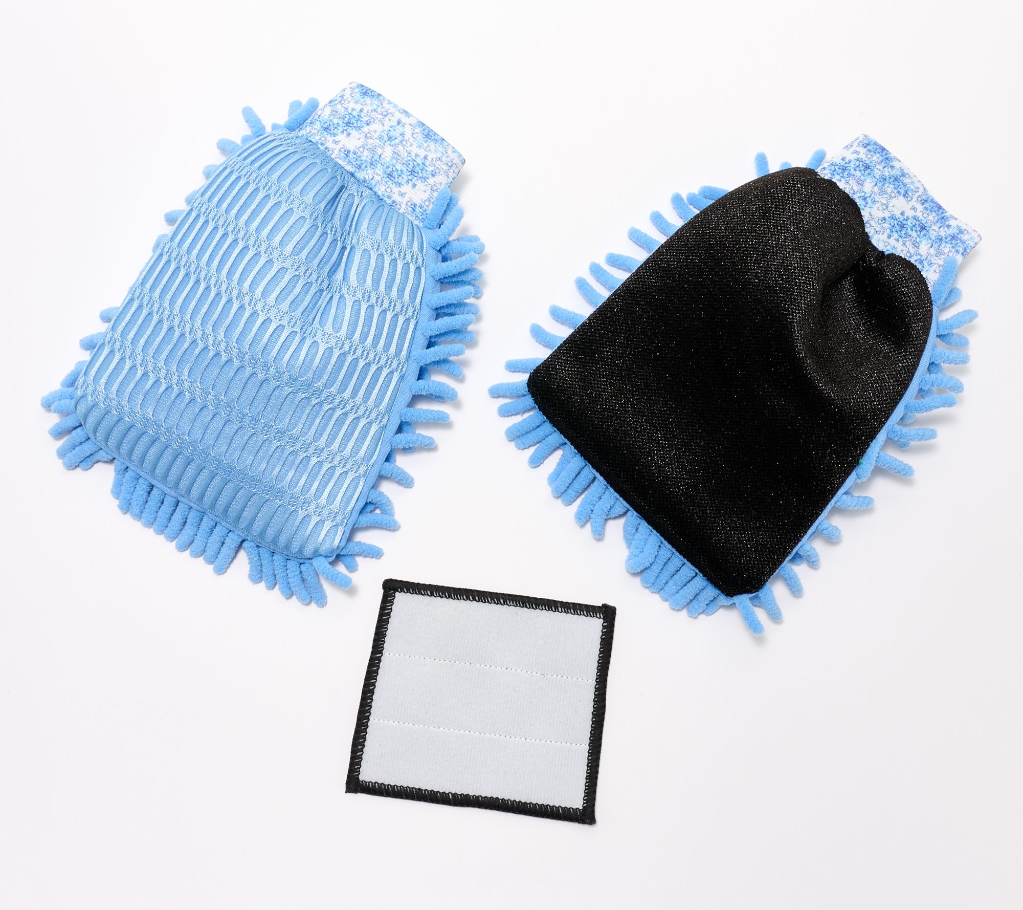 Unique Bargains Microfiber Wash Mitt Dusting Gloves for House