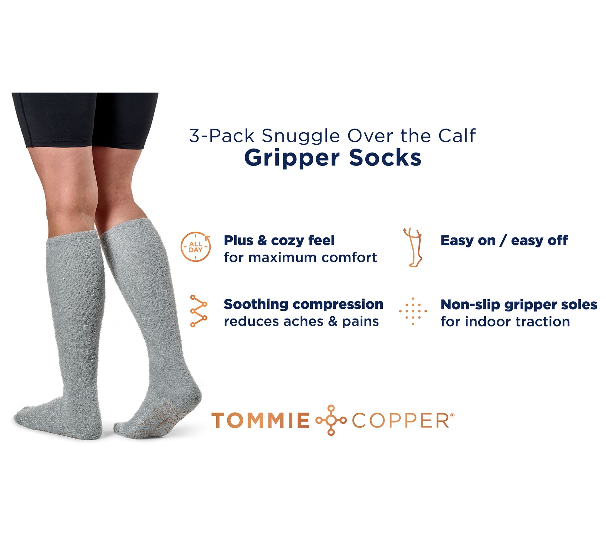 Easy-On Compression Socks | Men's Over the Calf