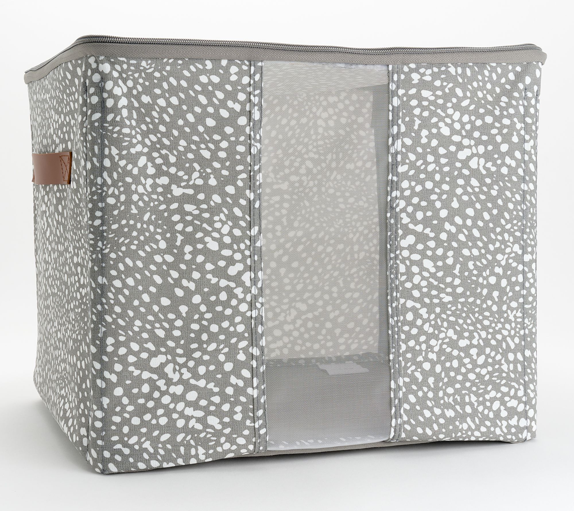 c e ll a Set of 2 15" x 13" Storage Bins w/ Zipper Closure