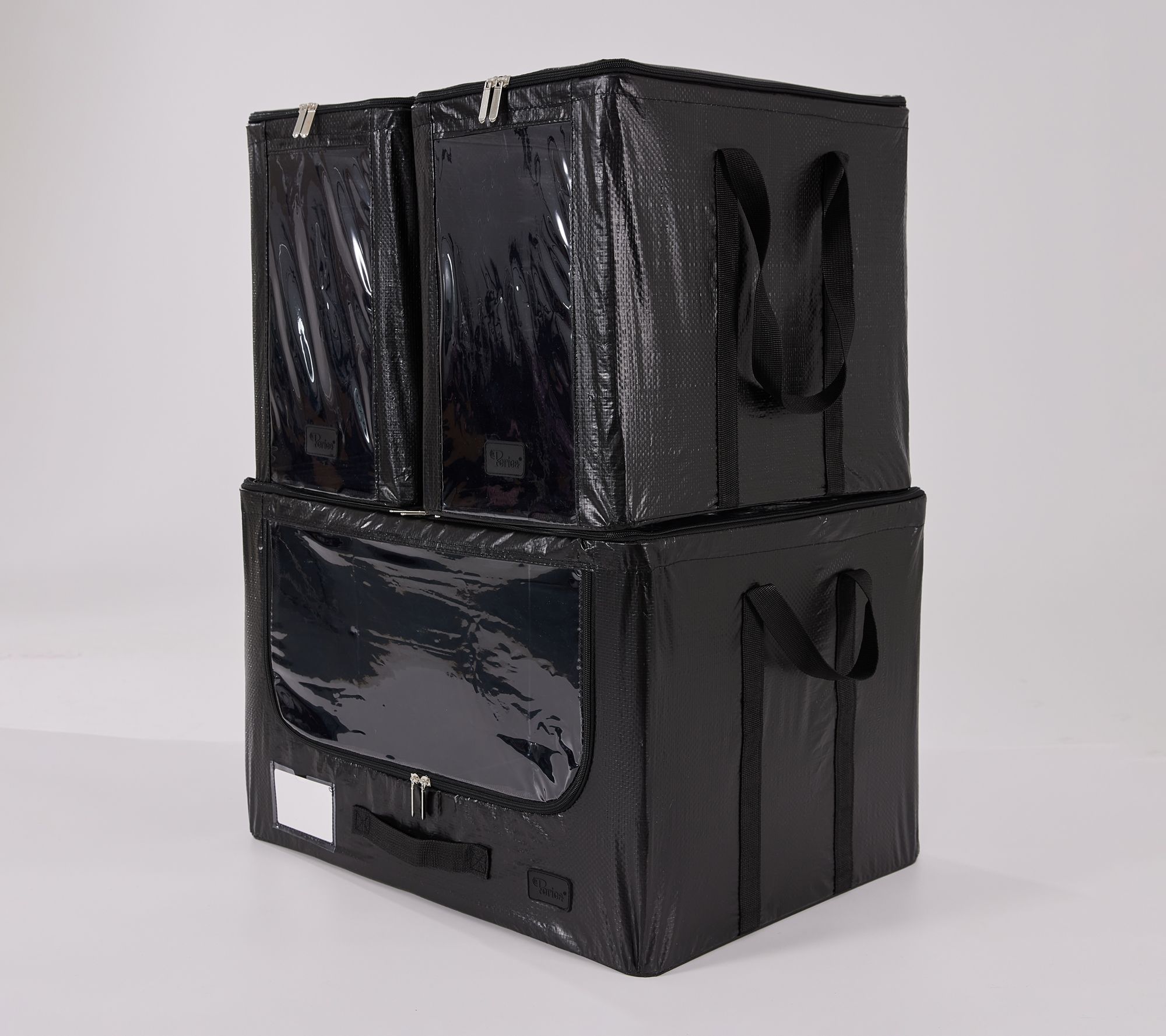 "As Is" Periea 3 Piece Large Tarp Storge Boxes with Nesting Baskets