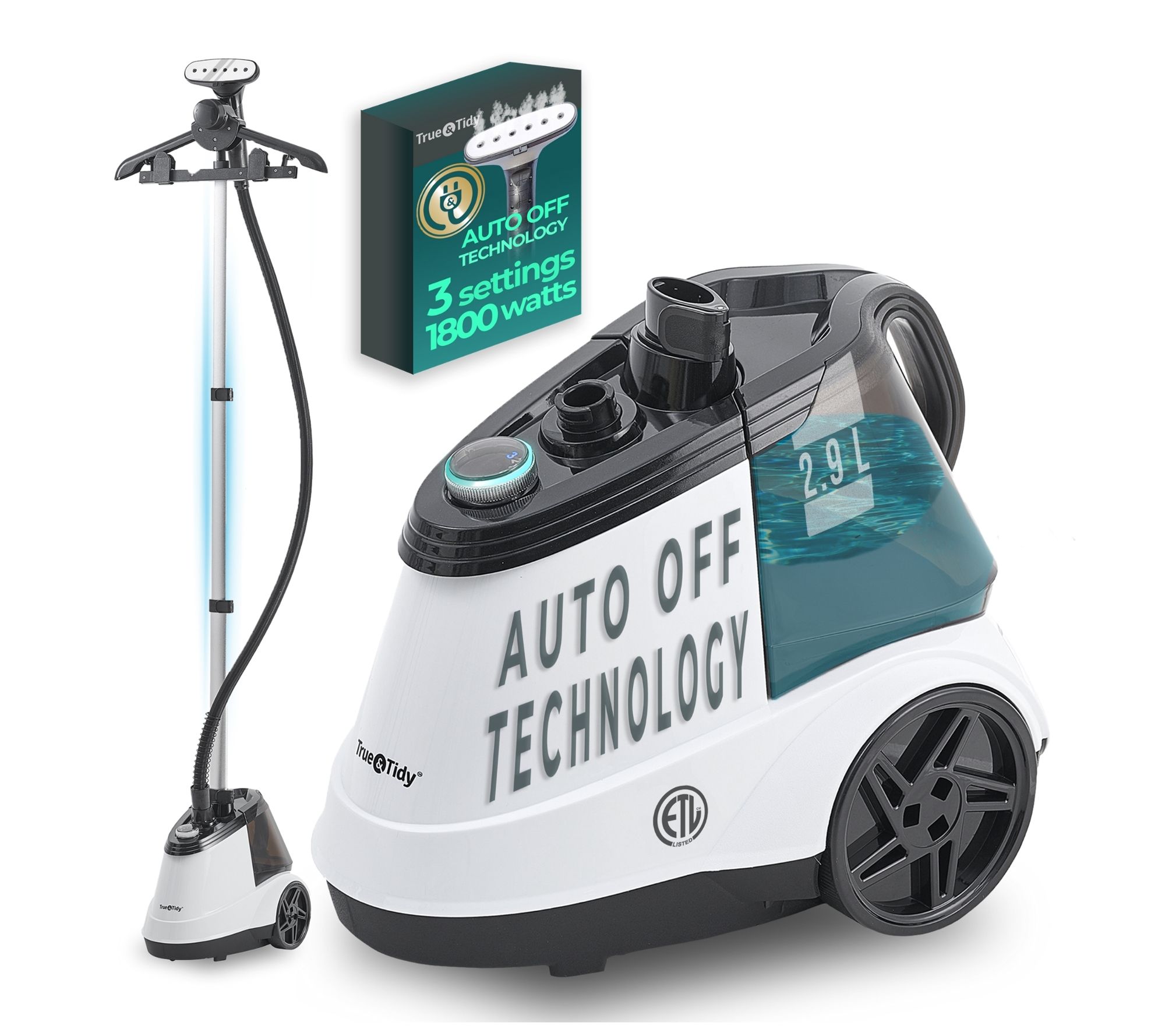 True & Tidy Heavy Duty Smart Auto Commercial Garment Steamer