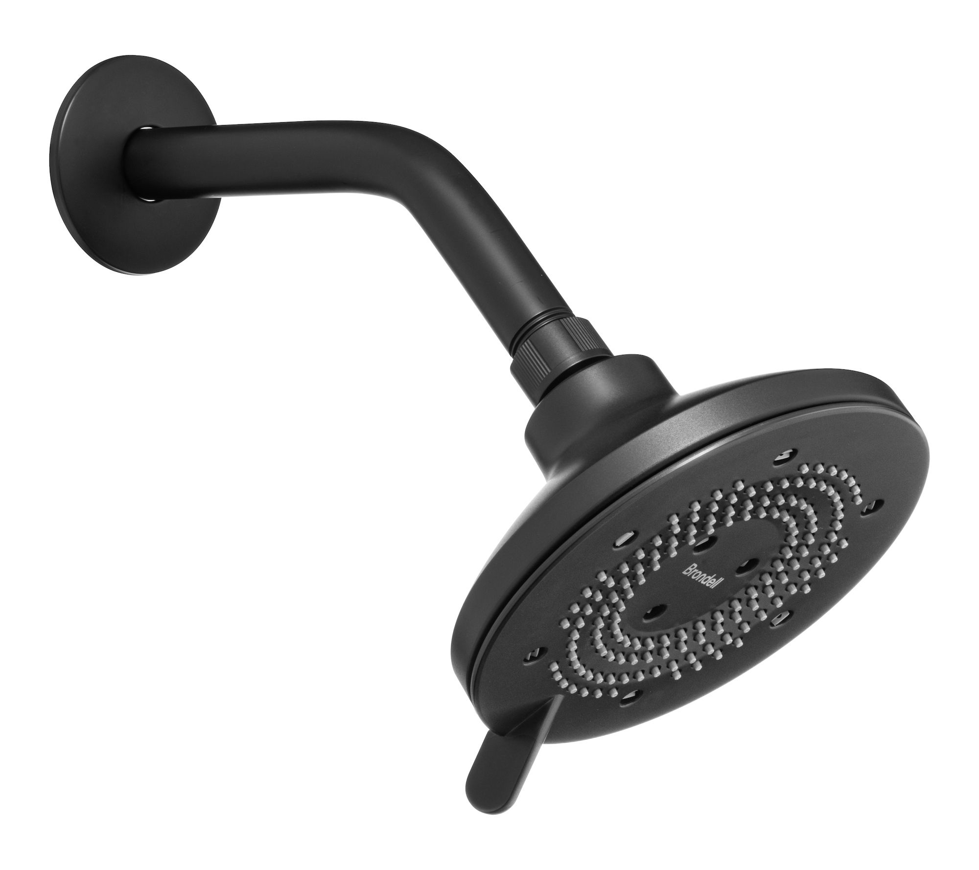 Brondell Nebia Yuba 5-Setting Fixed Showerhead,Matte Black