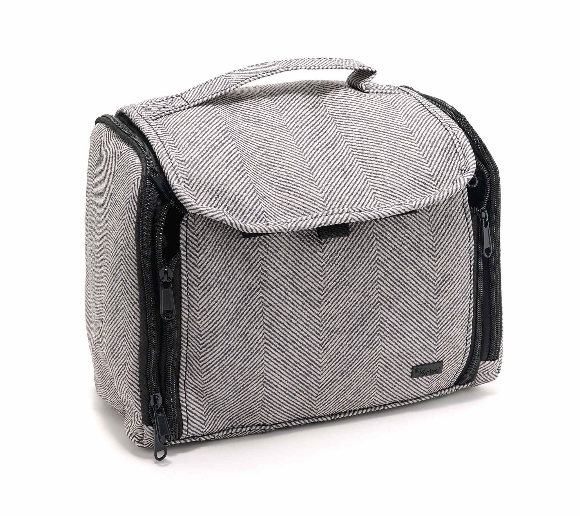 "As Is" Periea Deluxe Faux Leather Hanging Cosmetic Case