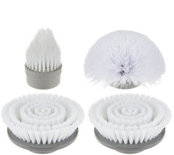 4 Piece Power Scrubber Replacement Scrubber Brush Head Set - V34055