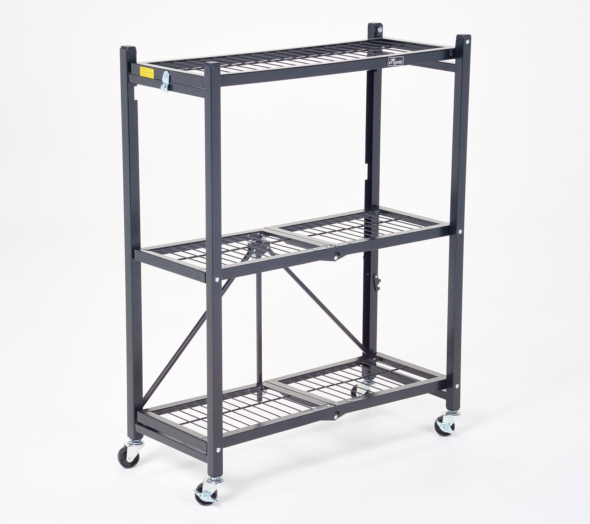 Heavy Duty 3 Tier Collapsible Rack, Collapsible Wire Shelving