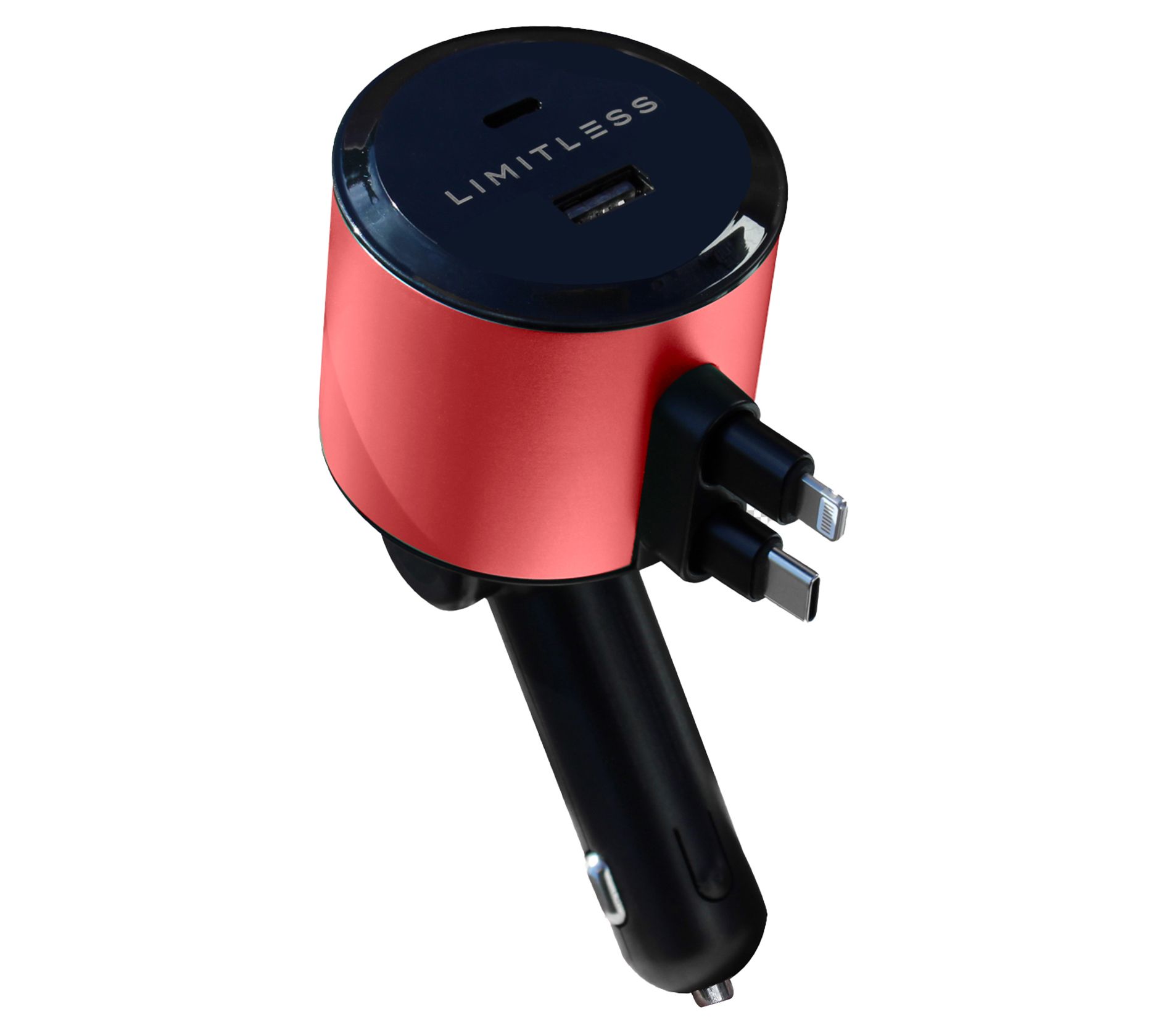 "As Is" Limitless Car Charger with Retractable Lightning Cable