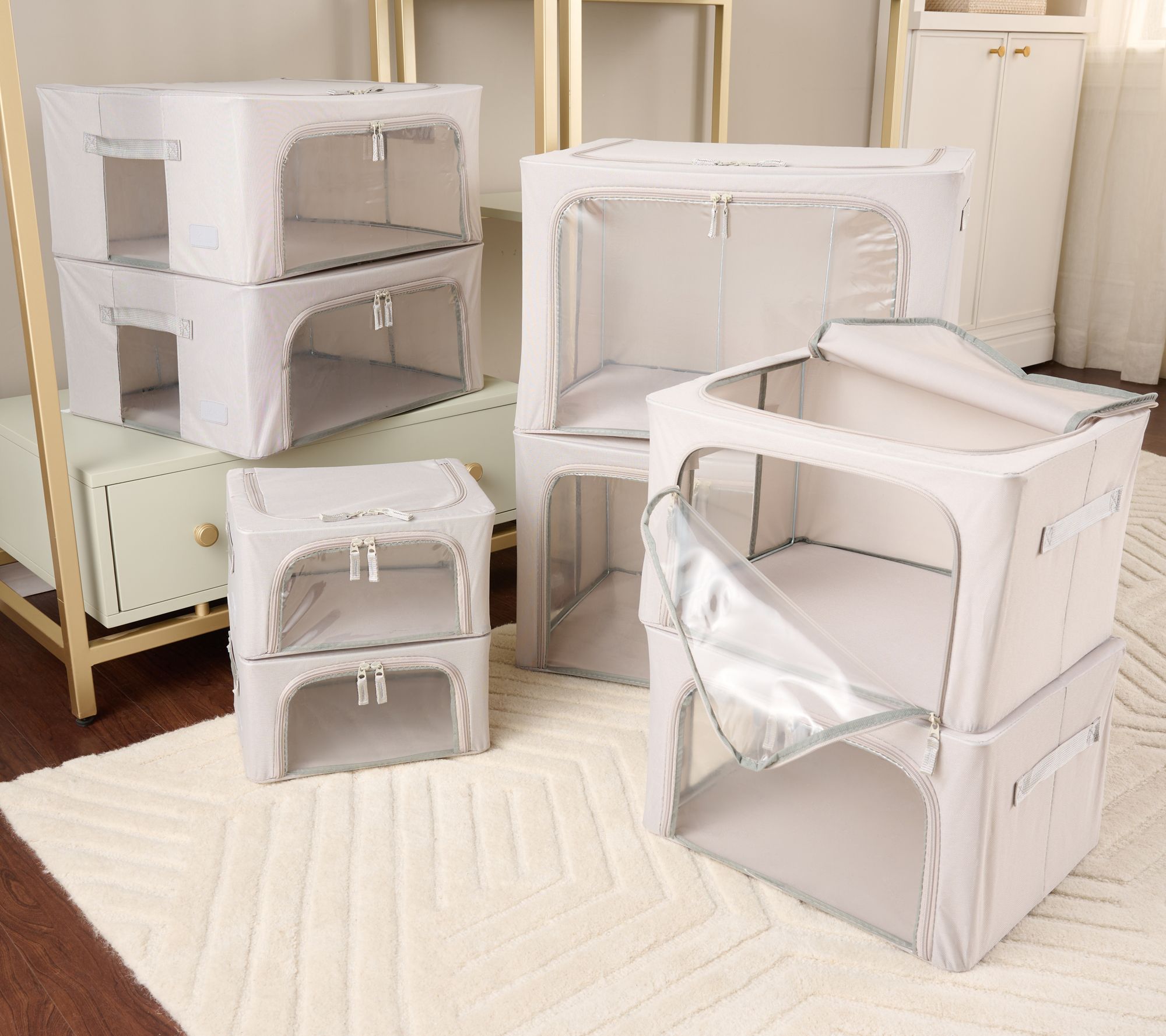 Periea Set of 8 Assorted Collapsible Storage Boxes