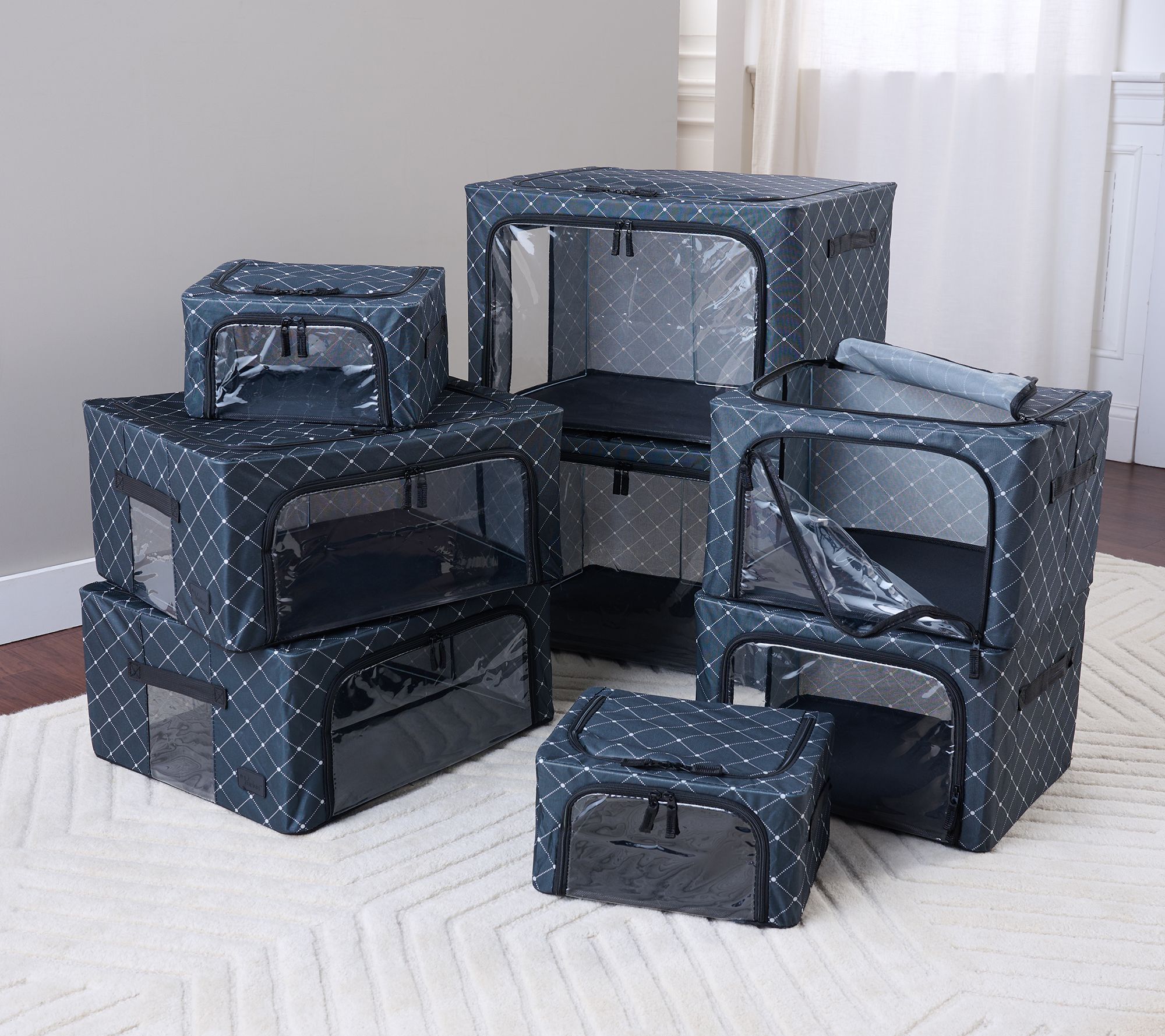 Periea Set of 8 Assorted Collapsible Storage Boxes