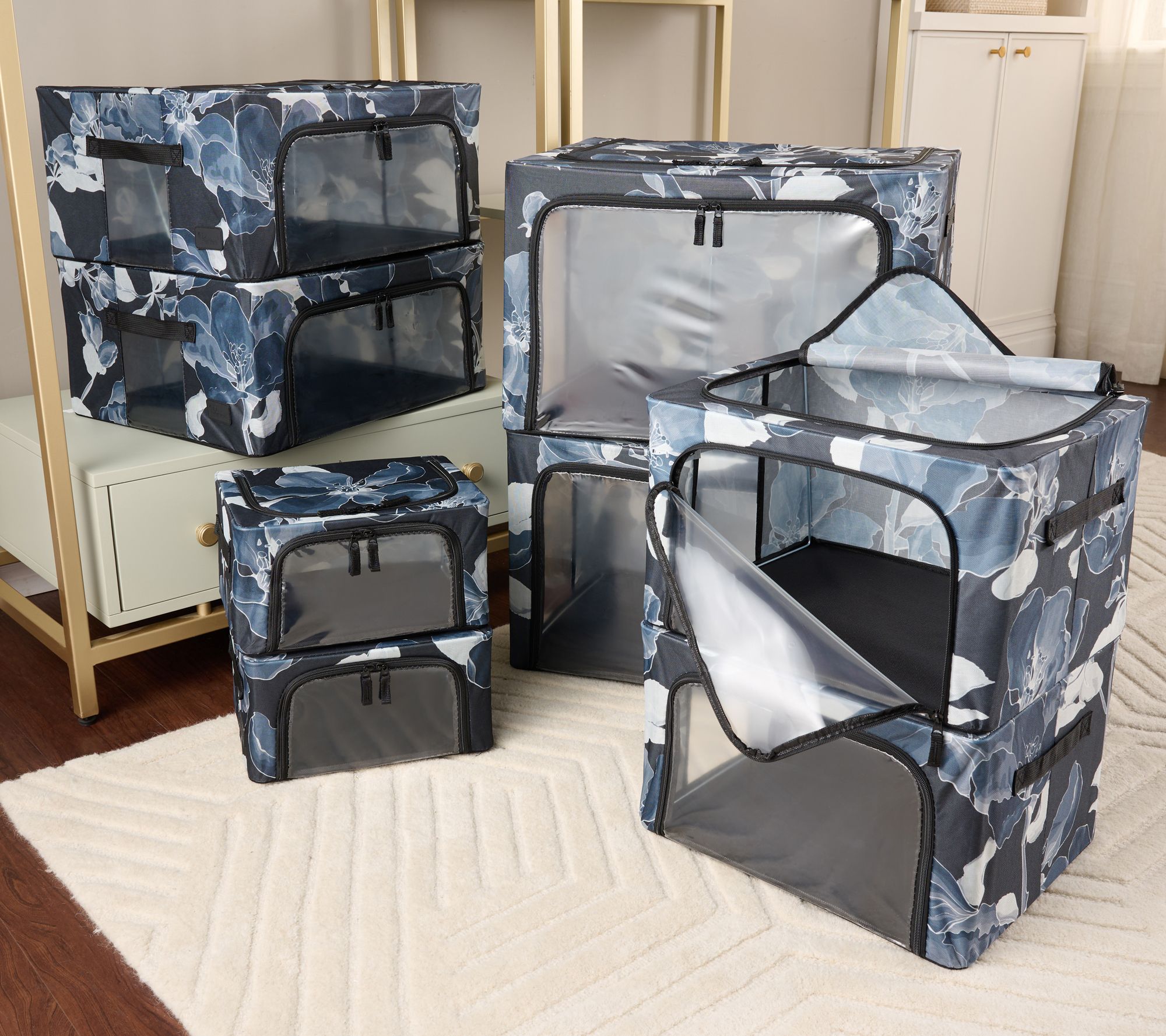 Periea Set of 8 Assorted Collapsible Storage Boxes