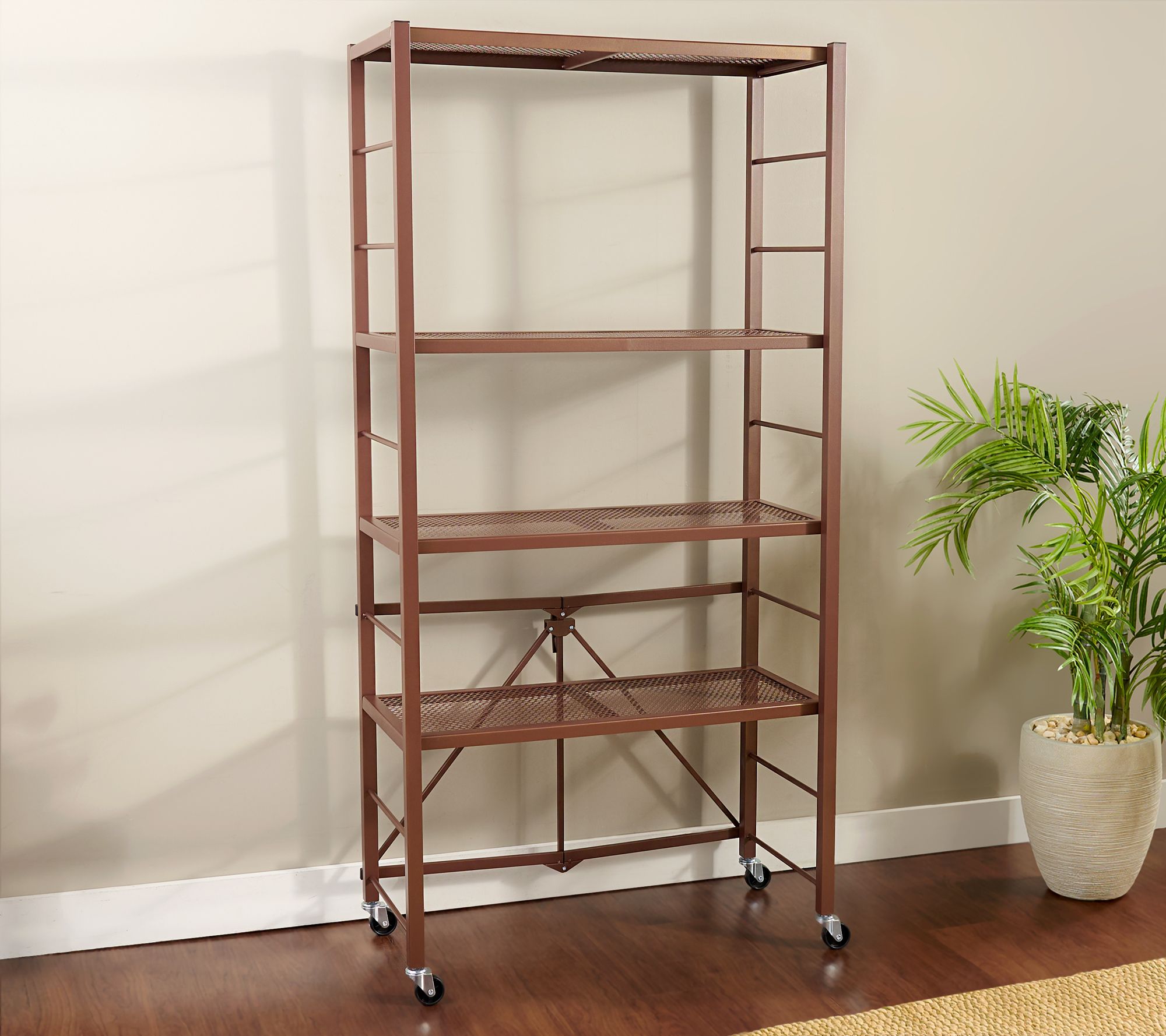 Pop-It 4 Tier Collapsible and Adjustable Storage Rack