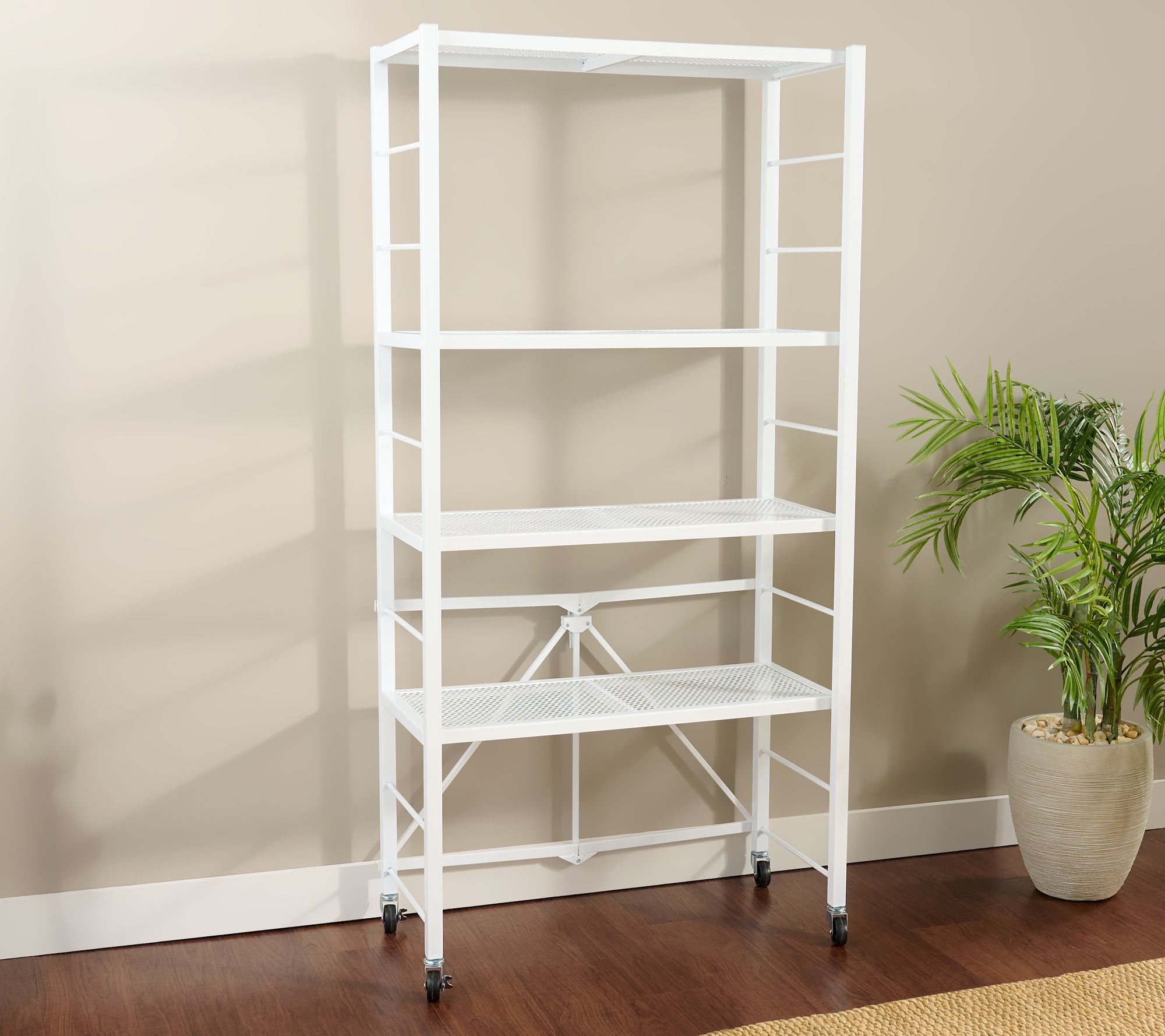 Pop-It 4 Tier Collapsible and Adjustable Storage Rack