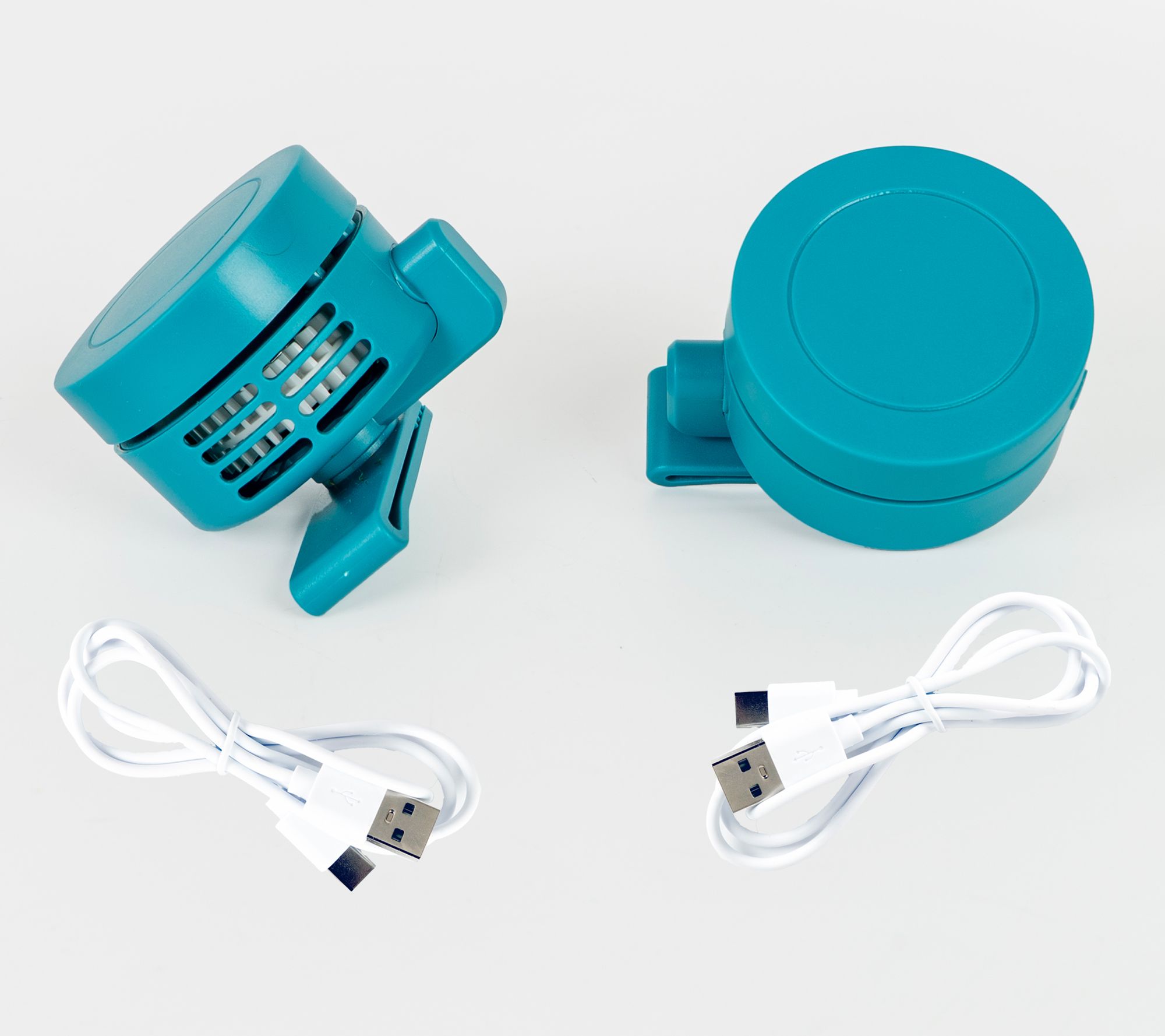 Teko Set of (2) 3" Rechargeable Personal Cooling Fans