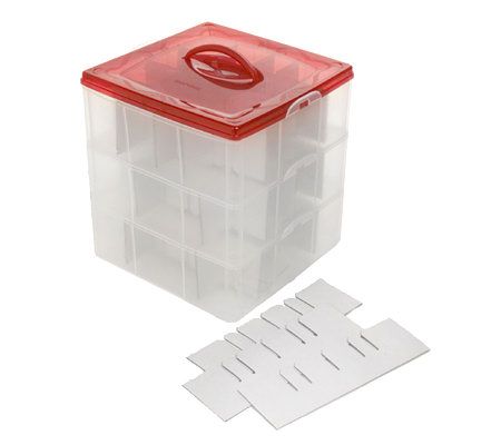 Snapware Snap 'N Stack Ornament and Decoration Storage Case 