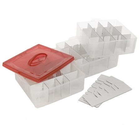 Snapware Snap 'N Stack Ornament and Decoration Storage Case 