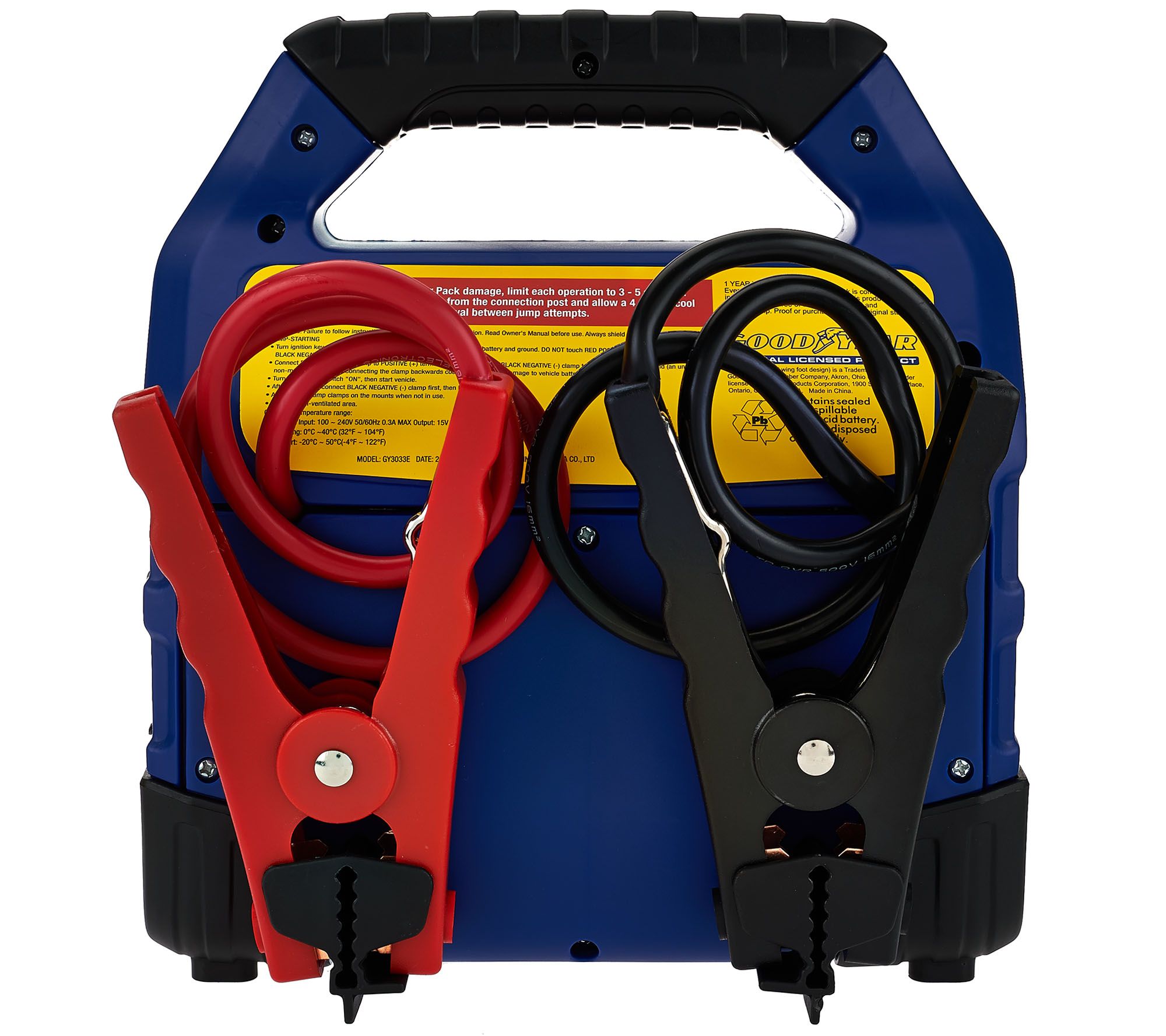 GreatWay Jumpstarter with Air Compressor and LED Light, 12 Volts, 900 Peak  Amps, Model# GM038C