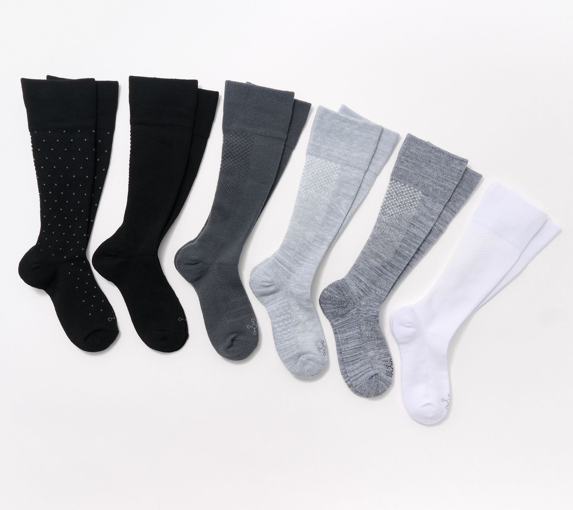 Tommie Copper 6Pk SnugStay OTC Compression Socks