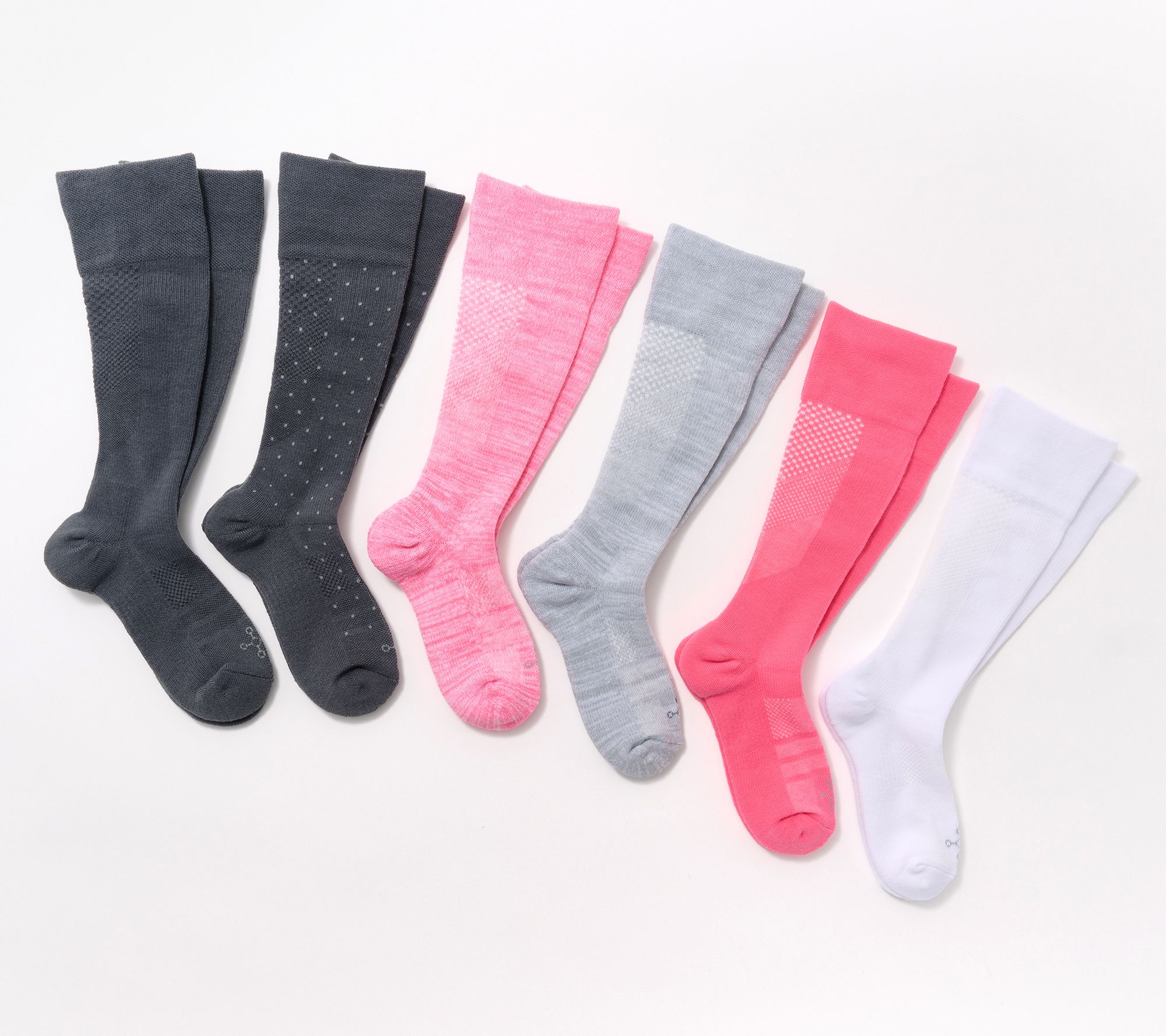 Tommie Copper 6Pk SnugStay OTC Compression Socks